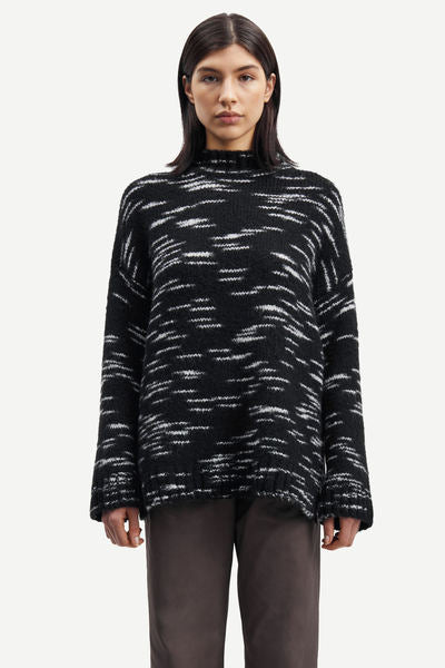 Samsøe Samsøe - Celeste Mock Neck - Black Mel