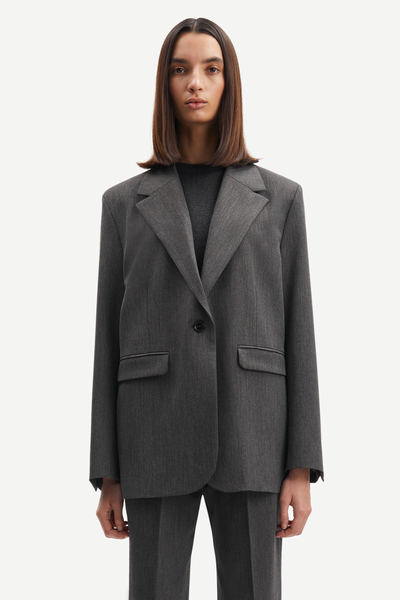 Samsøe Samsøe - Haven Blazer - Dark Grey Mel