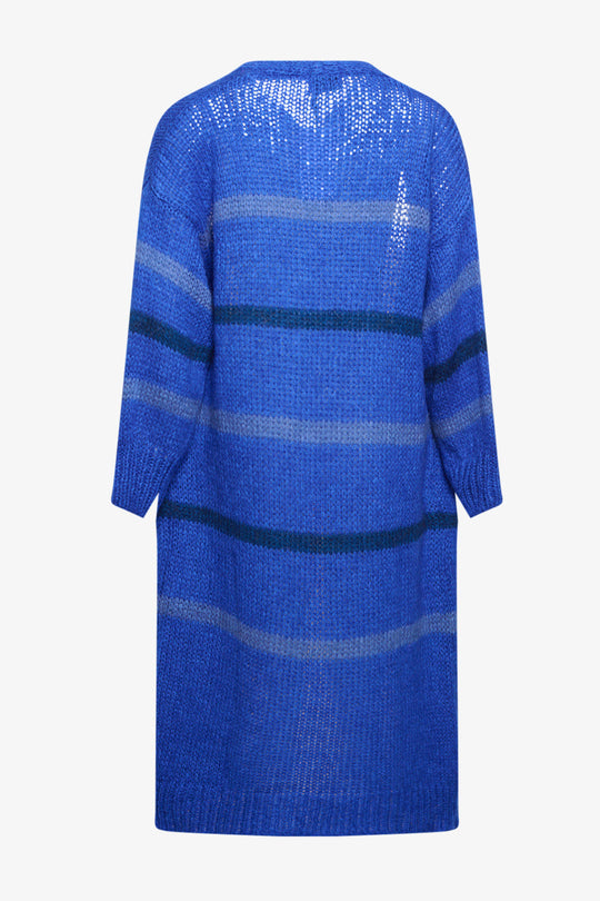 Noella - Prisca Knit Cardigan Long - Blue Mix