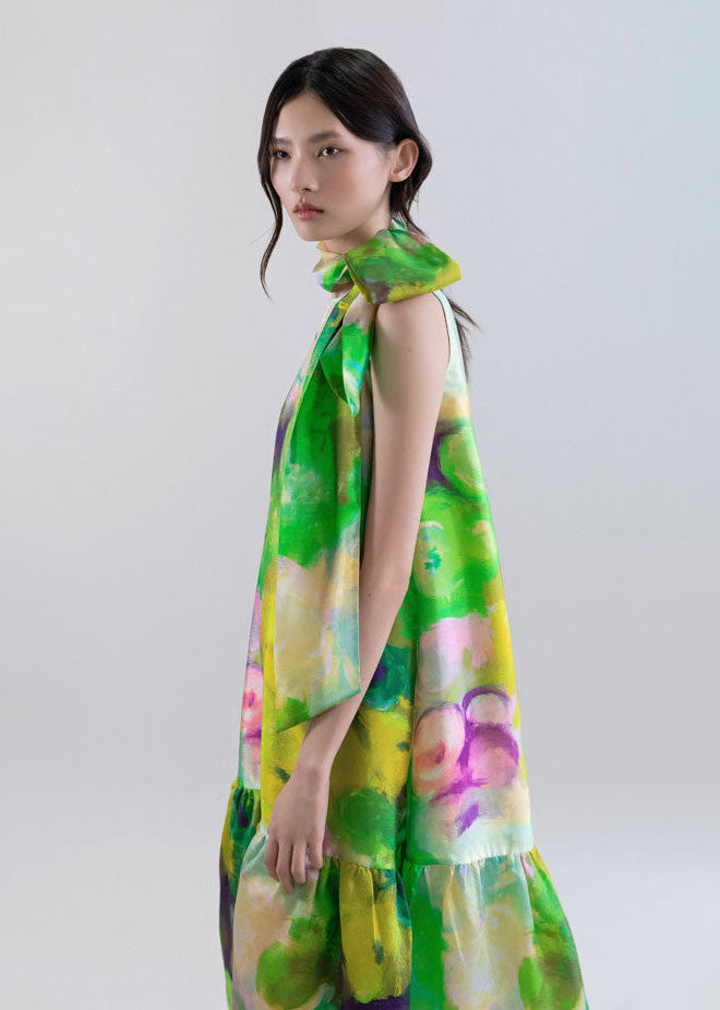 Psophía Bloomlight Print Sleeveless Long Dress