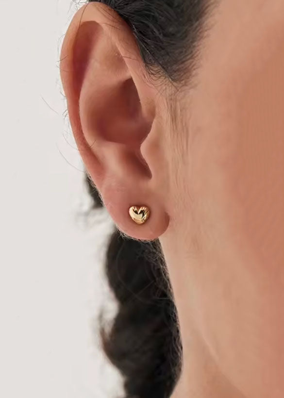 Atelier18 Puffy Heart Studs