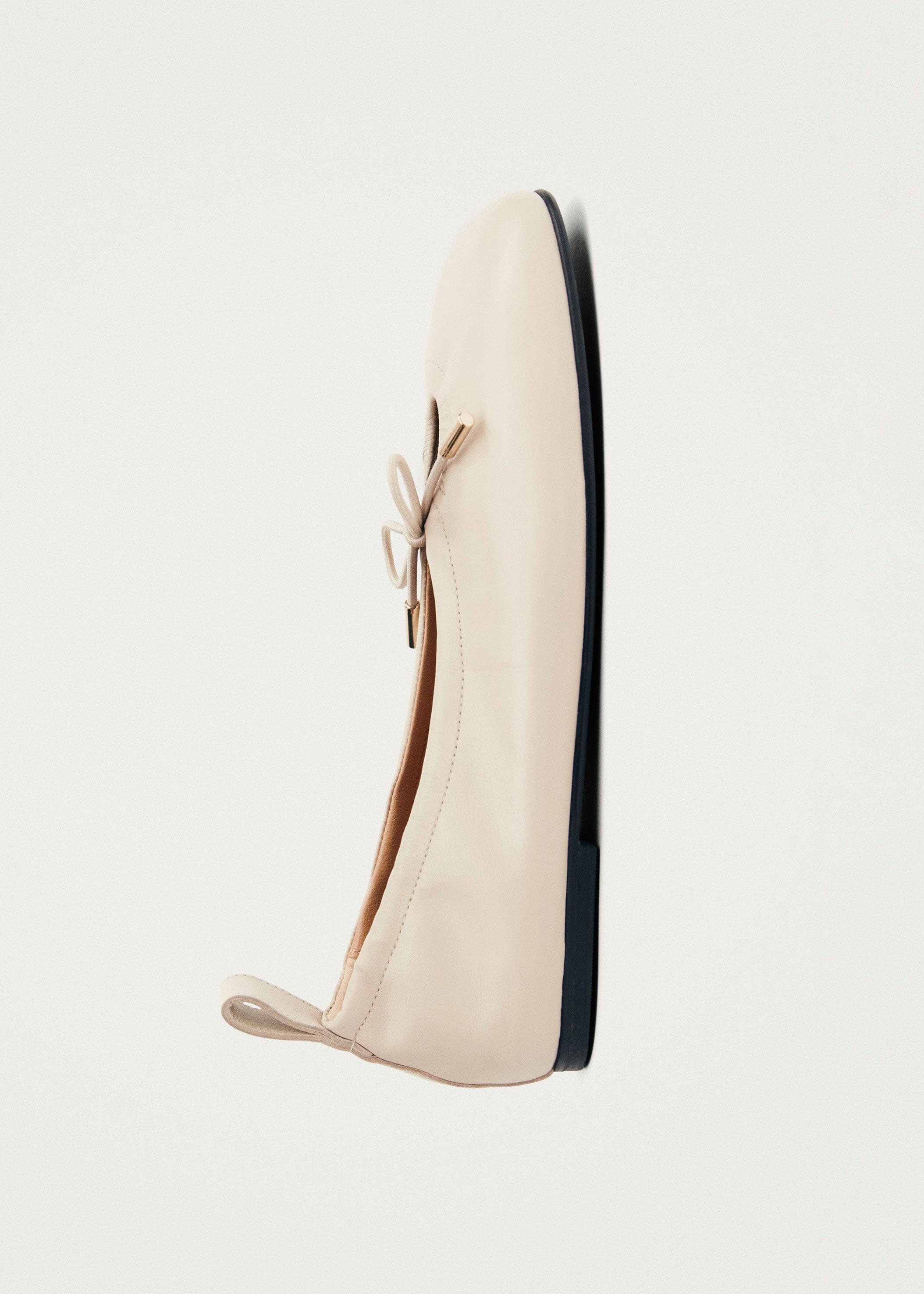 Alohas Rosalind Leather Ballet Flats - Cream