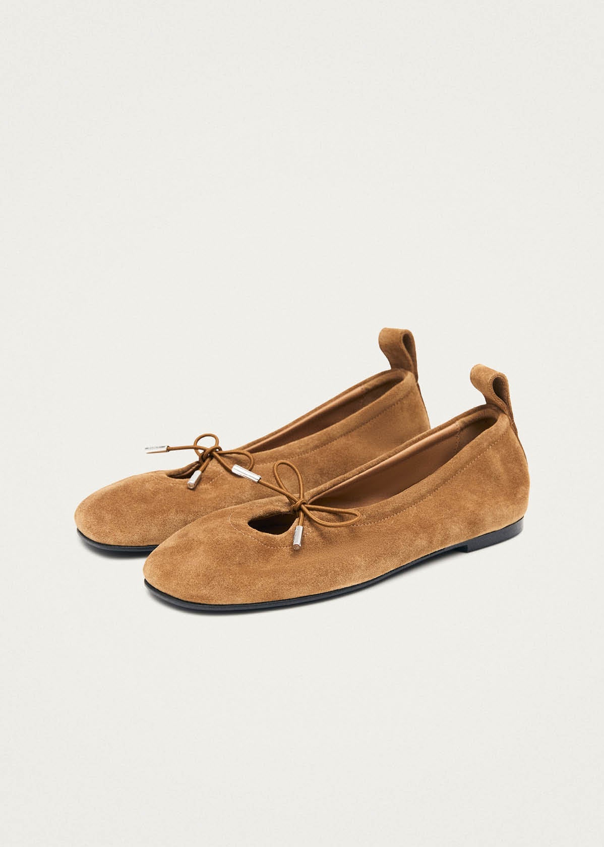 Alohas Rosalind Suede Ballet Flats - Tan
