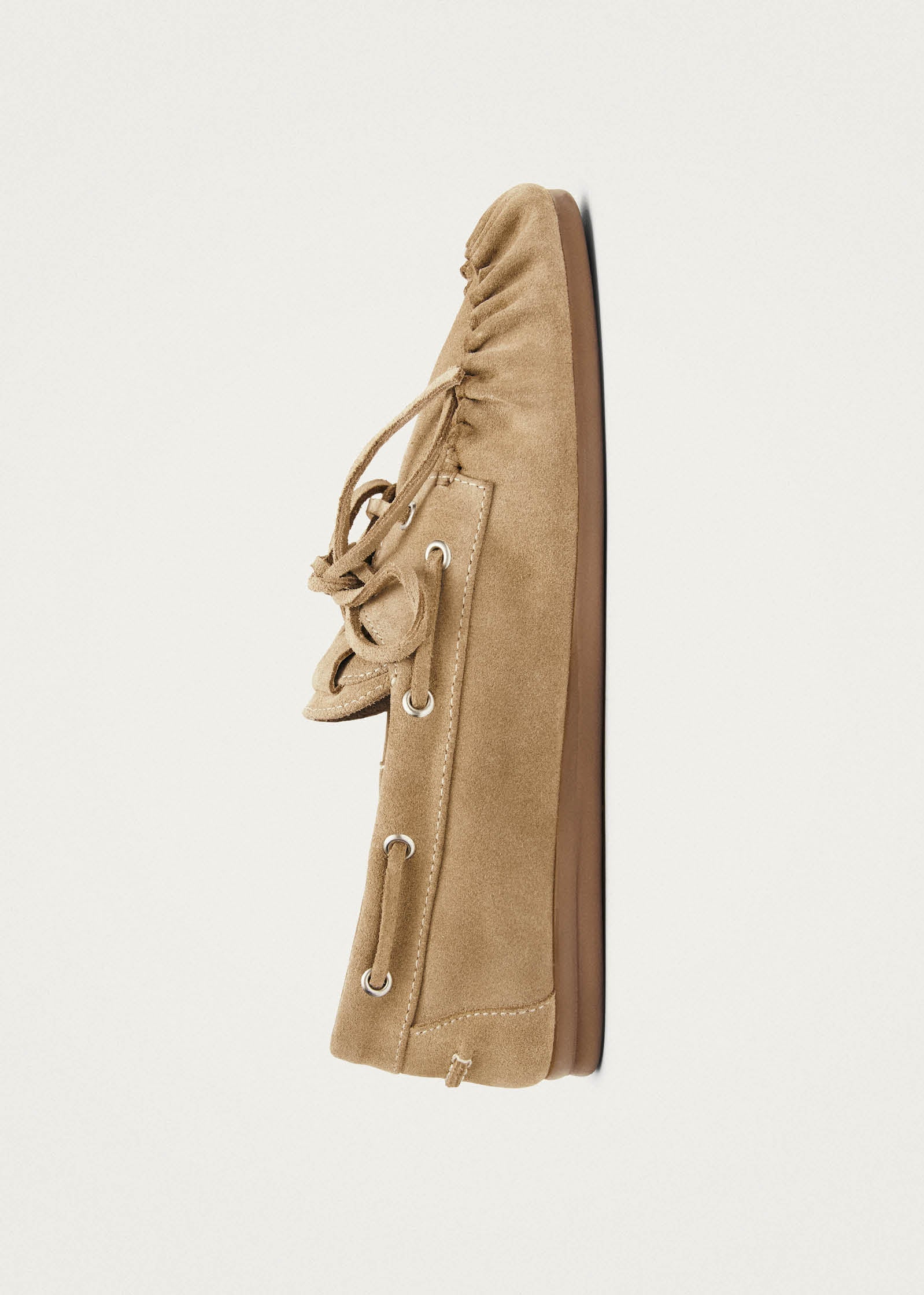 Alohas Rowan Suede Leather Loafers - Beige