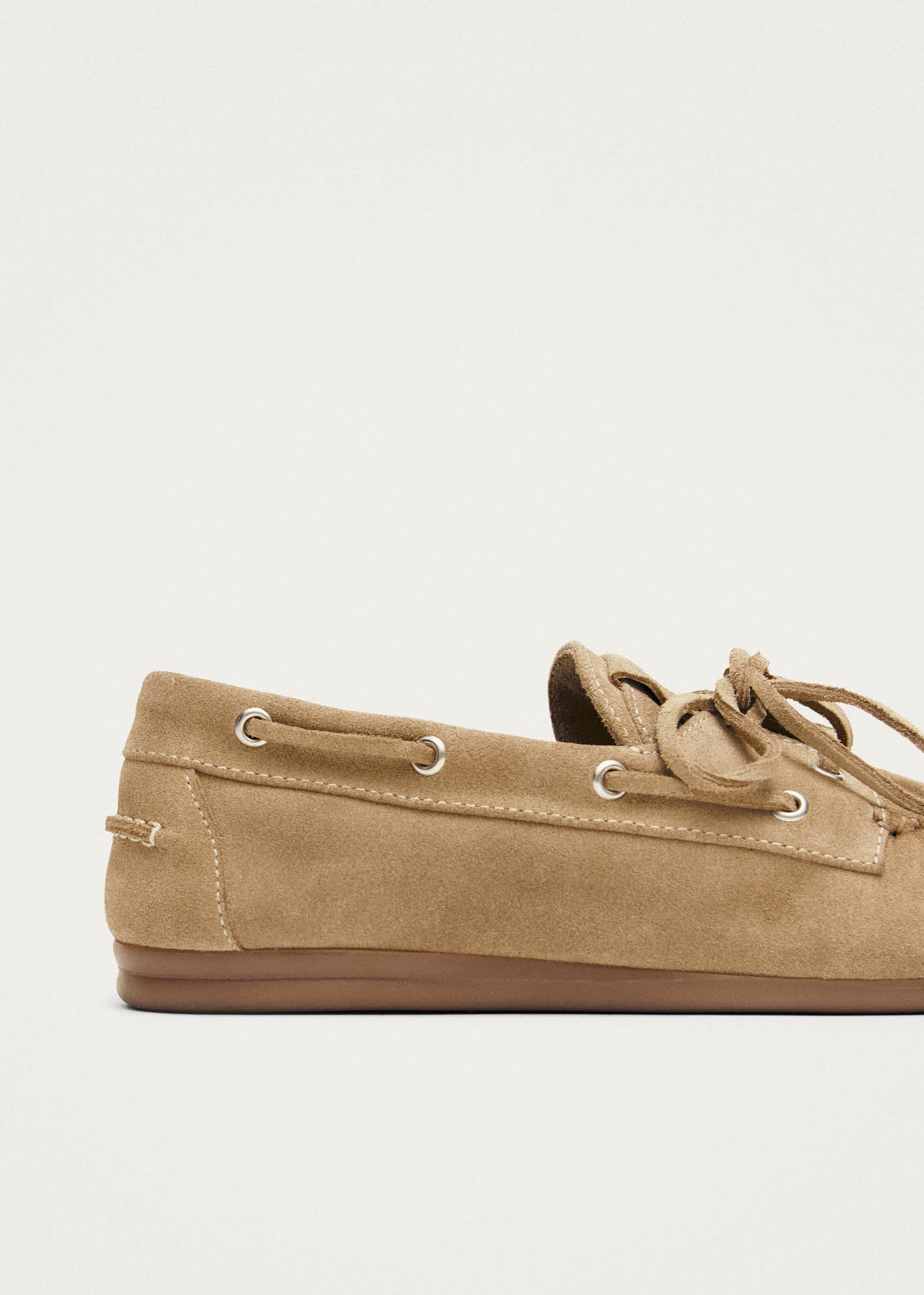 Alohas Rowan Suede Leather Loafers - Beige