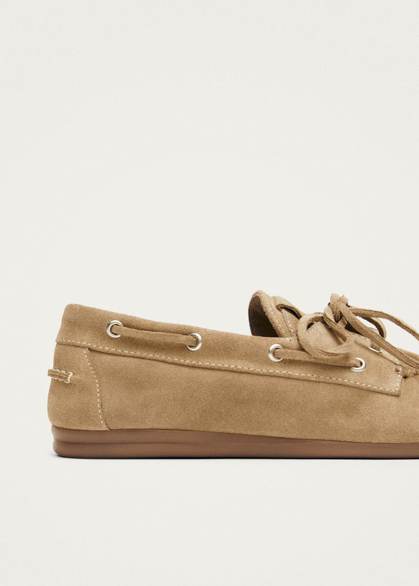 Alohas Rowan Suede Leather Loafers - Beige