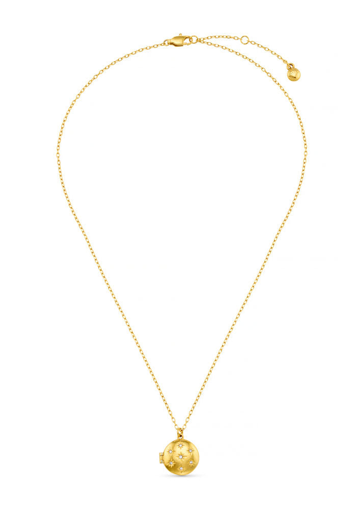 Orelia LUXE Starburst Locket Necklace