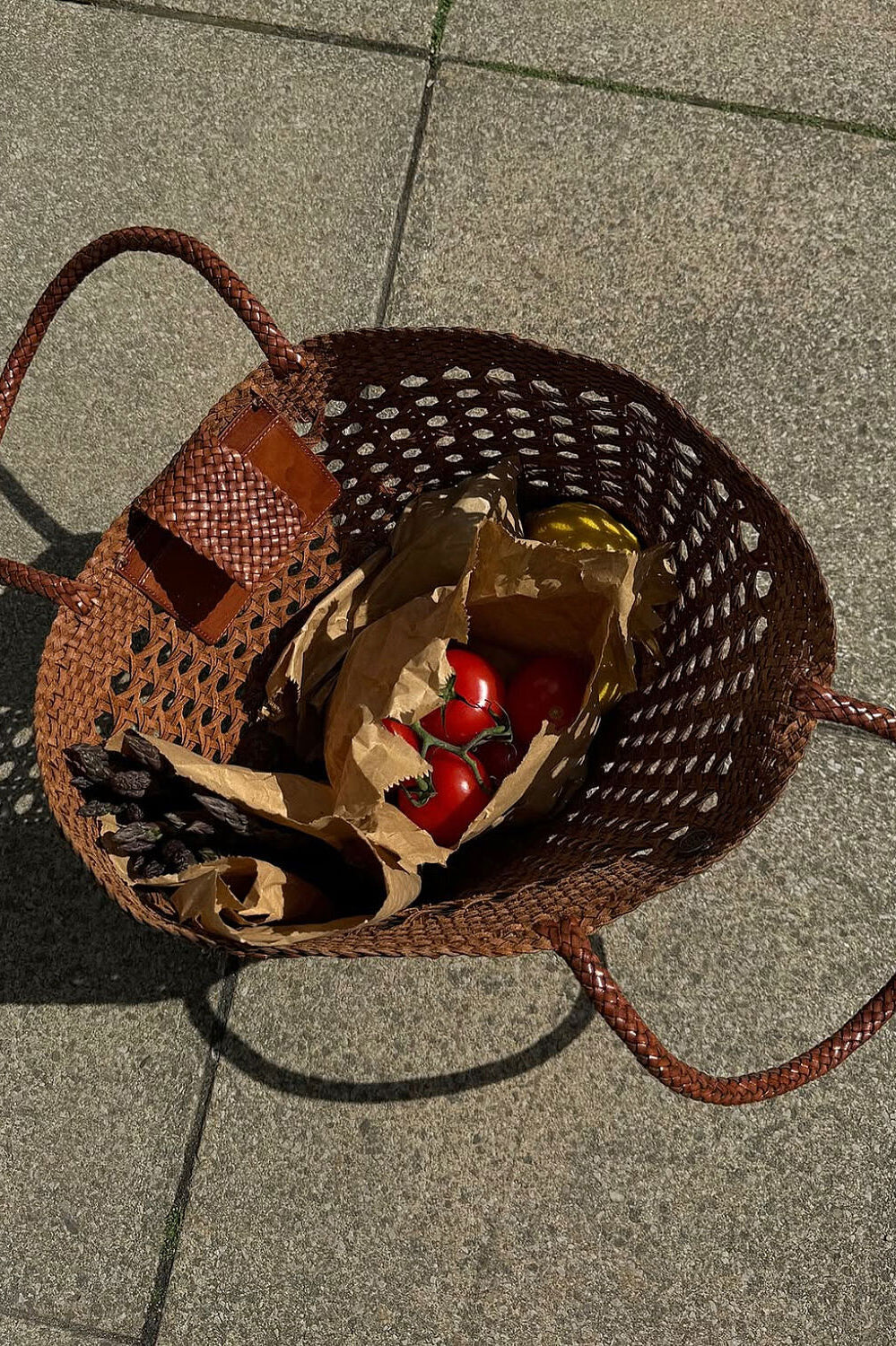 Rixo Lucine Leather Bag - Tan