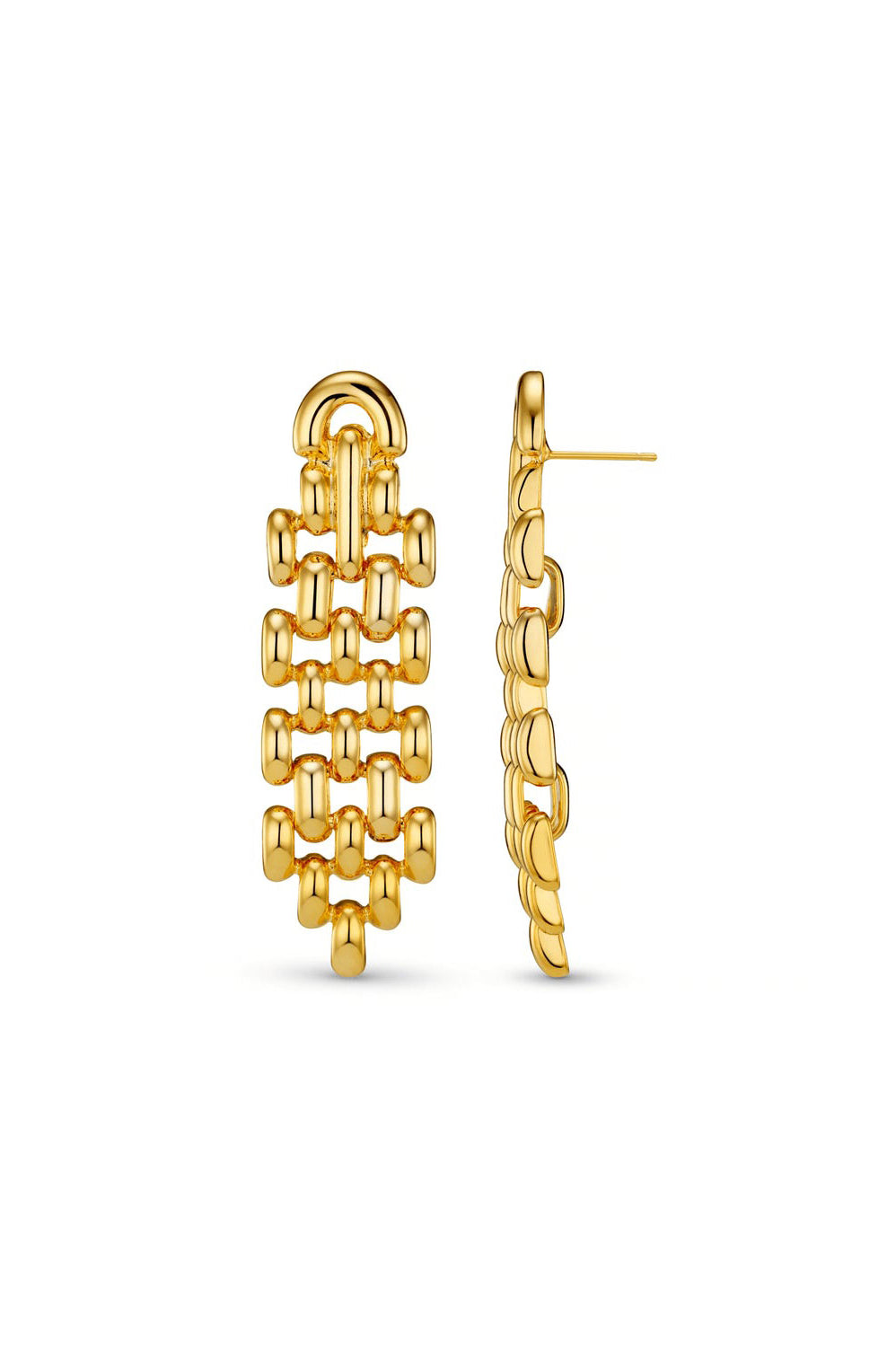 Orelia Statement Chain Link Drop Earrings
