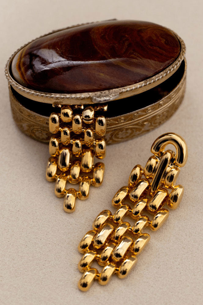 Orelia Statement Chain Link Drop Earrings