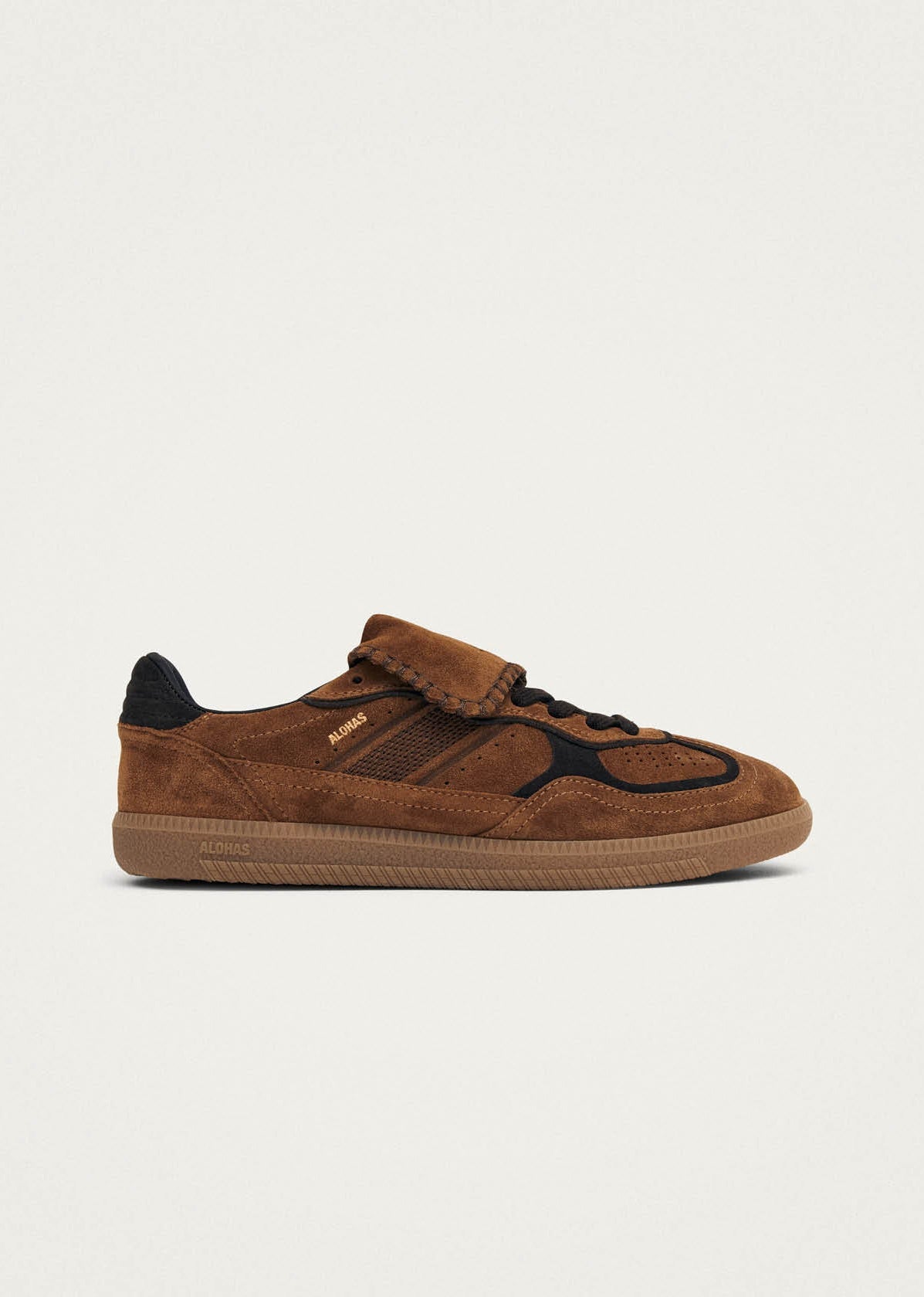 Alohas Club Suede Brown Leather Sneakers
