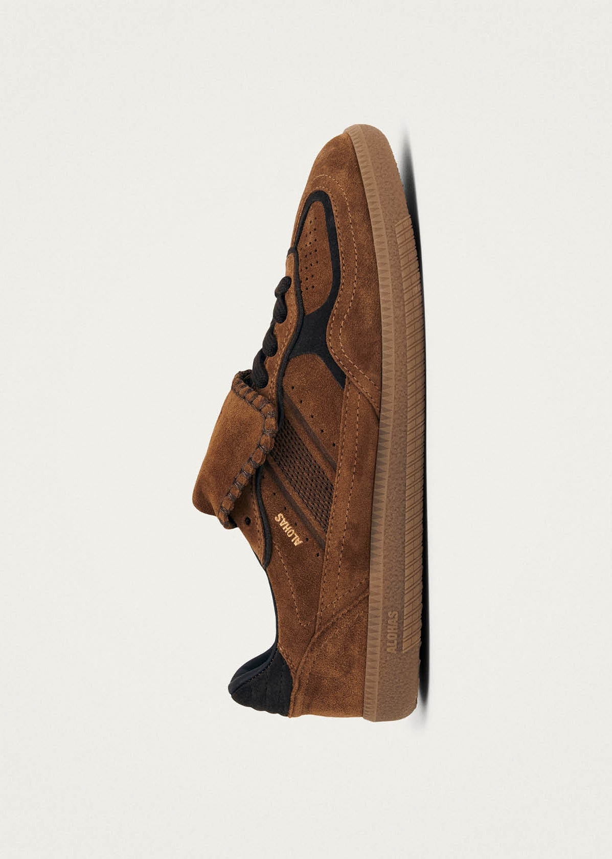 Alohas Club Suede Brown Leather Sneakers