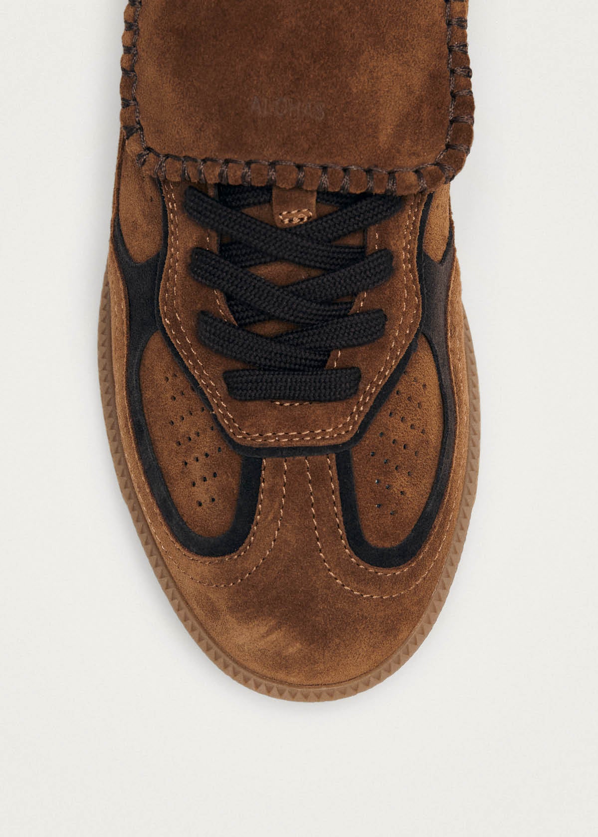 Alohas Club Suede Brown Leather Sneakers