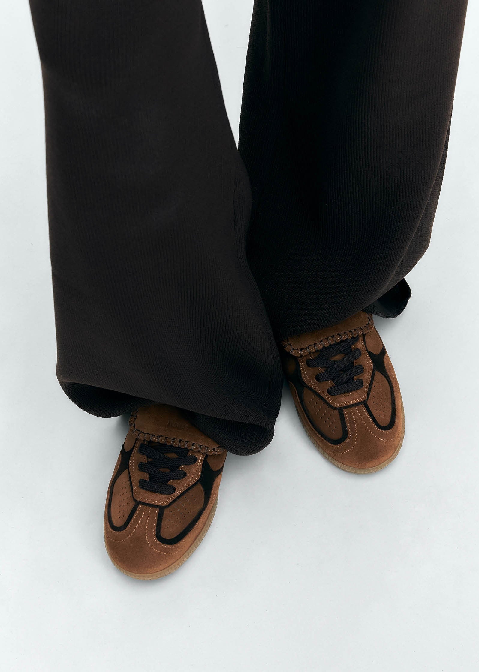Alohas Club Suede Brown Leather Sneakers