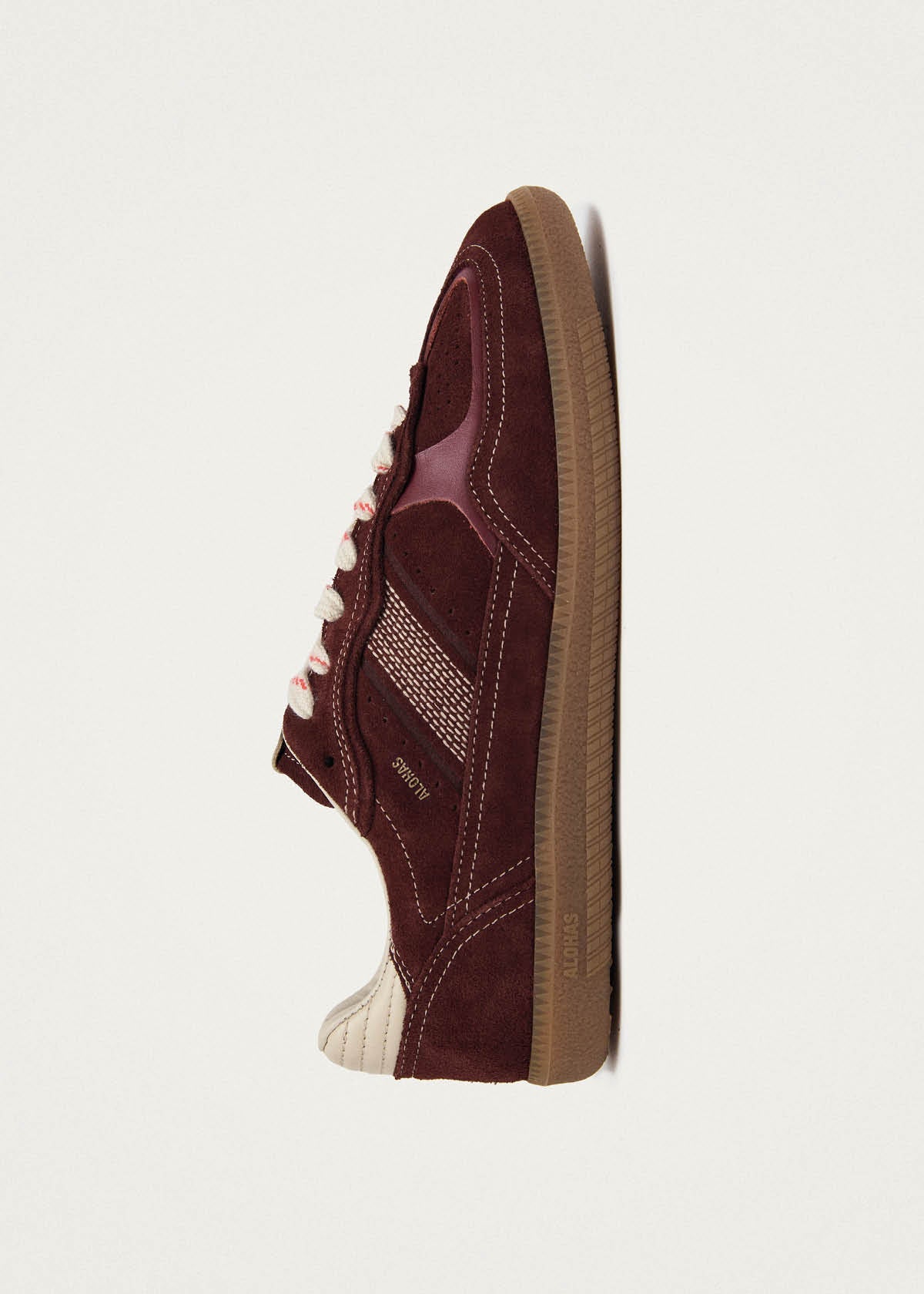 Alohas Tb.490 Rife Leather Sneakers - Burgundy Cream