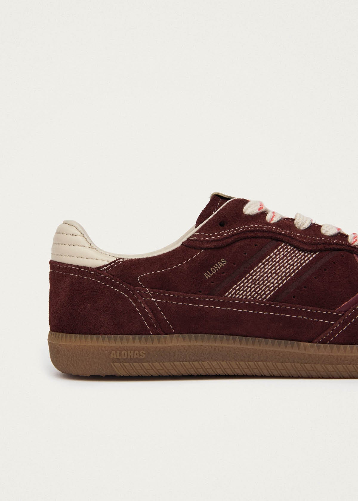 Alohas Tb.490 Rife Leather Sneakers - Burgundy Cream