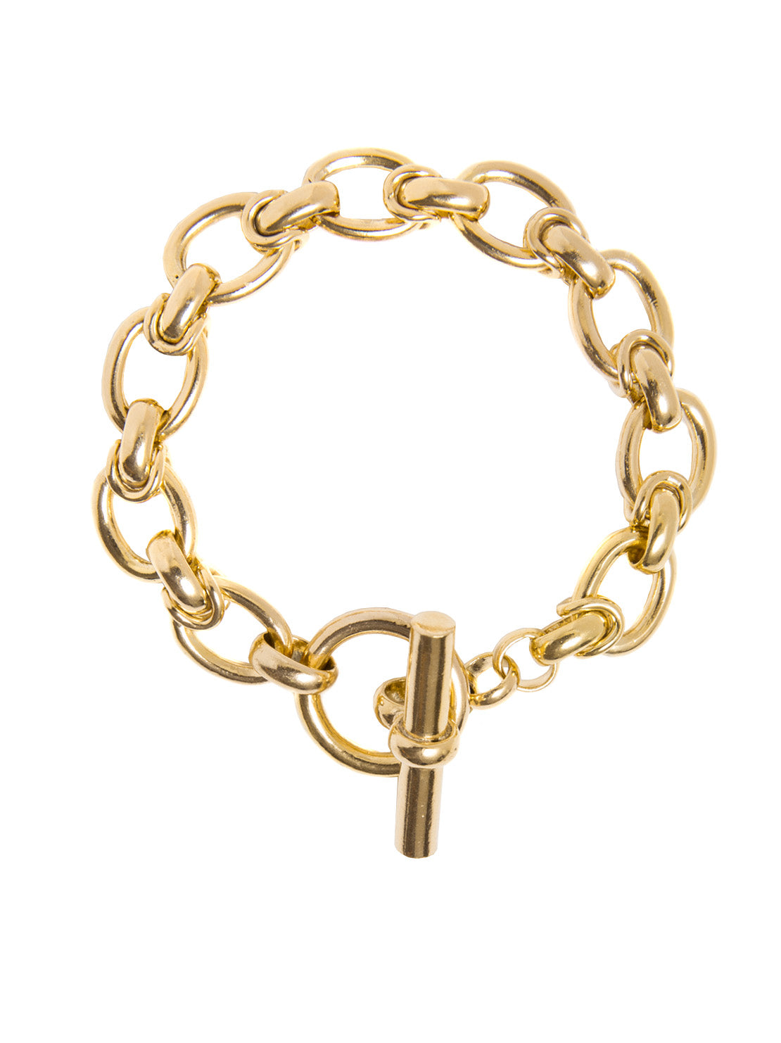Tilly Sveaas - Medium Gold Interlock Bracelet – KitiCymru