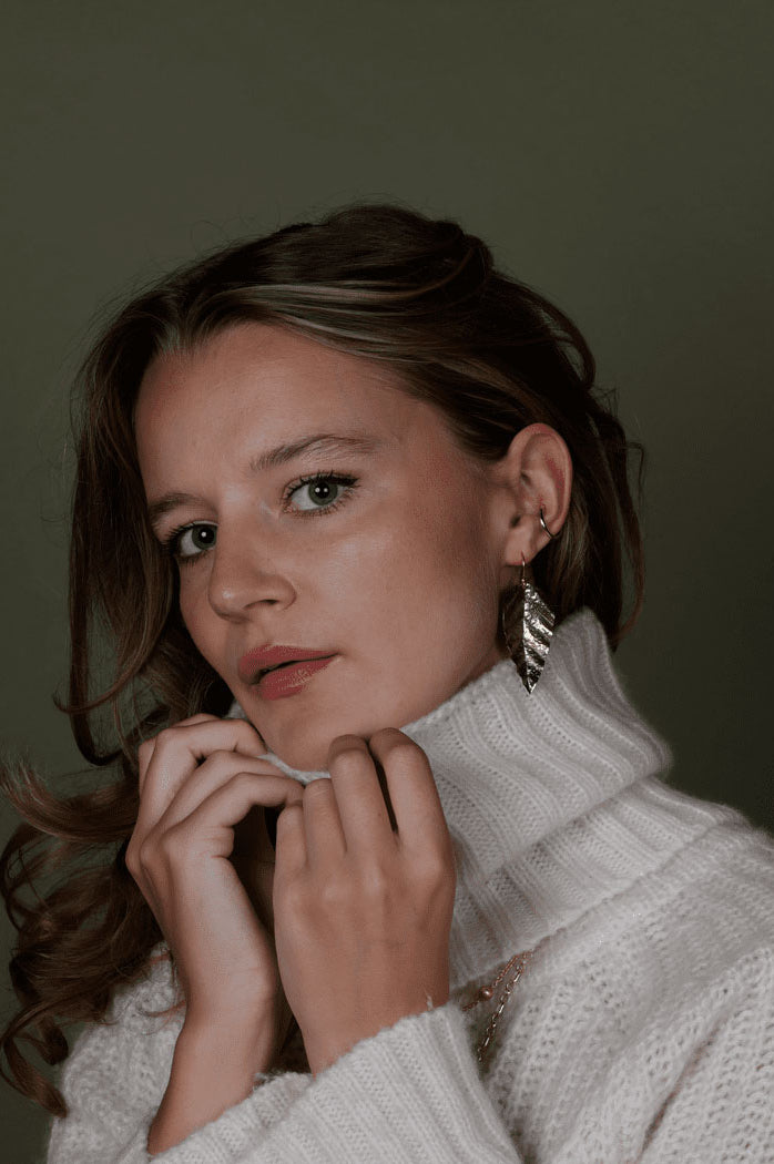 Atelier18 Tumble Leaf Earrings
