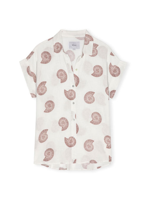 Rails Farrah Shirt - Spiral Shells