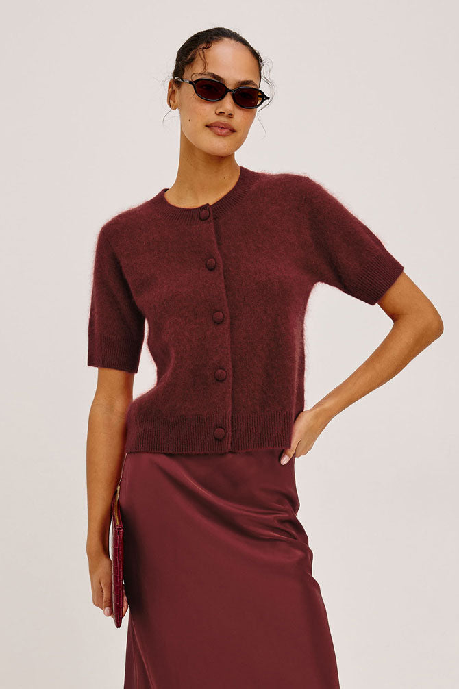 Rails Roman Sweater - Crimson