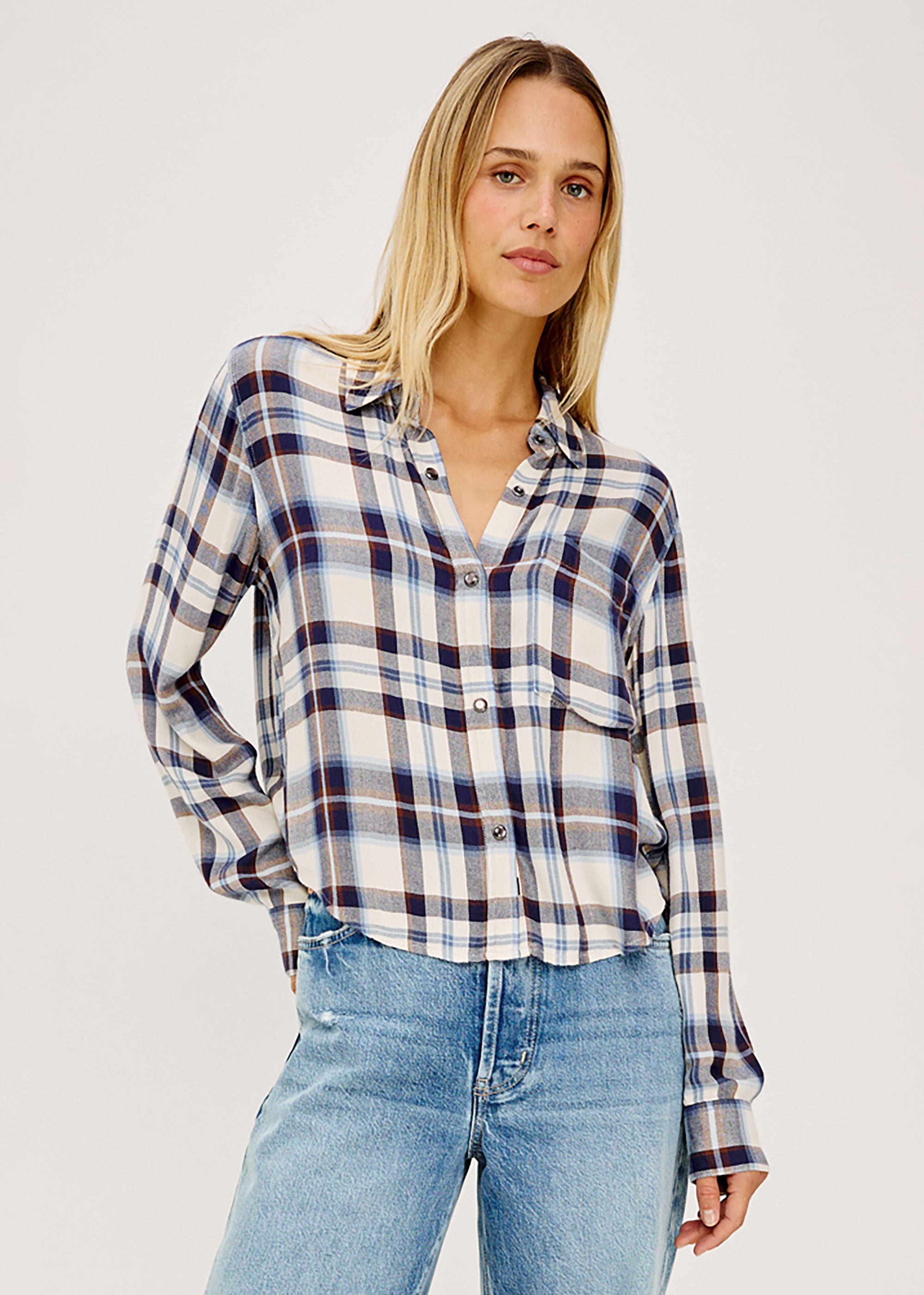 Rails Malin Shirt - Ecru Midnight