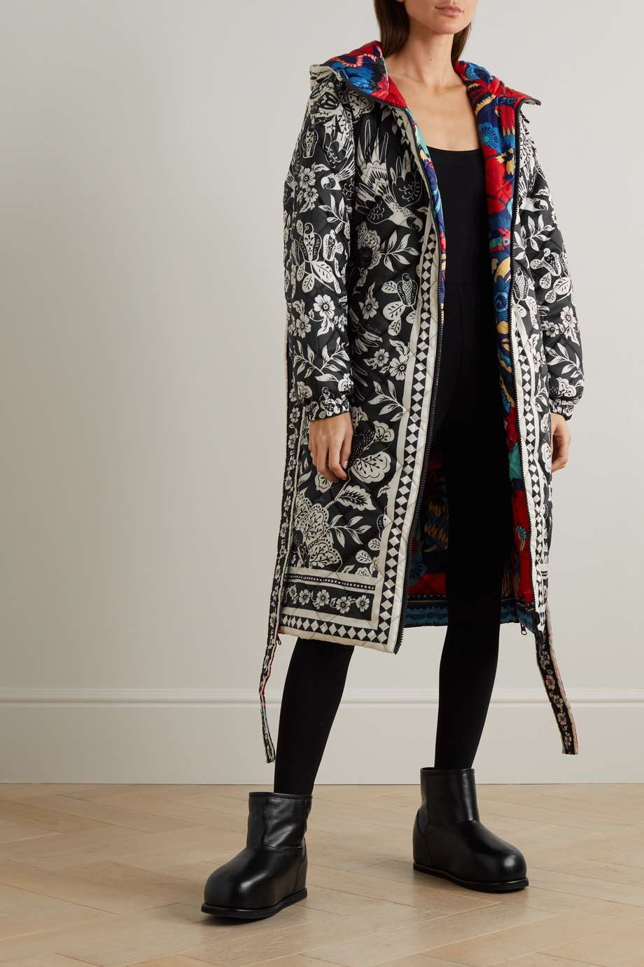 Farm Rio - Floral Graphic Reversible Coat