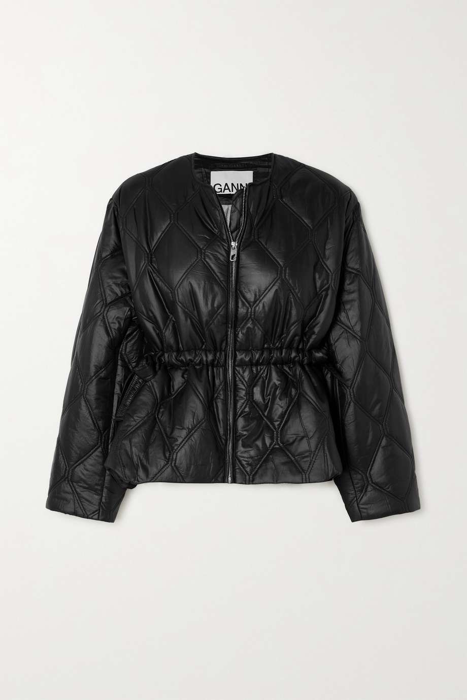 GANNI - Quilted Gloss Recycled Shell Jacket