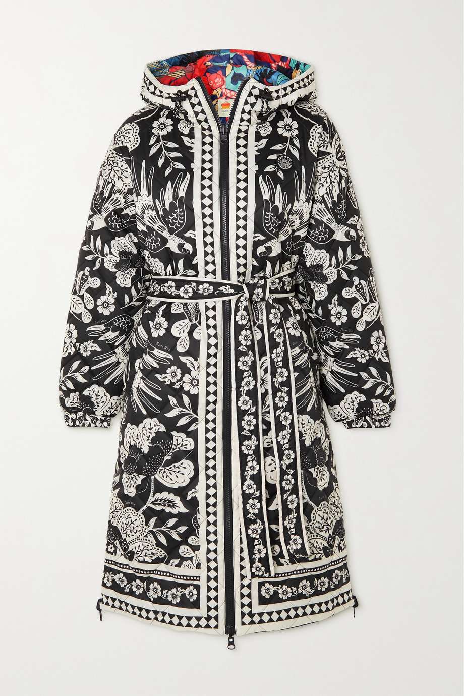 Farm Rio - Floral Graphic Reversible Coat