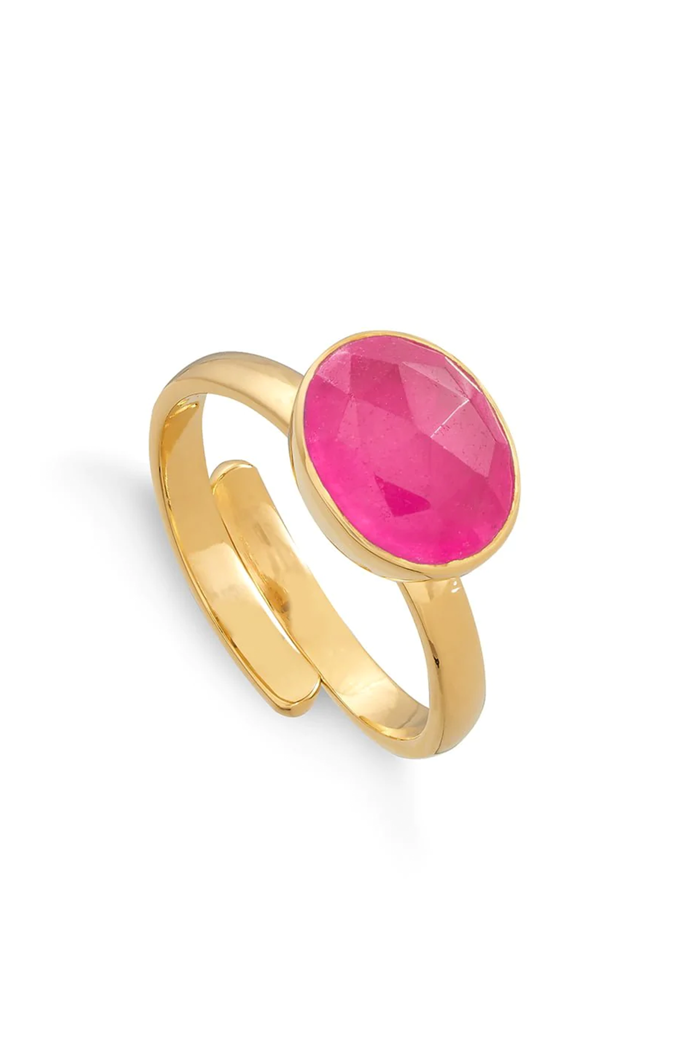 SVP - Atomic Midi Ruby Quartz Gold Ring