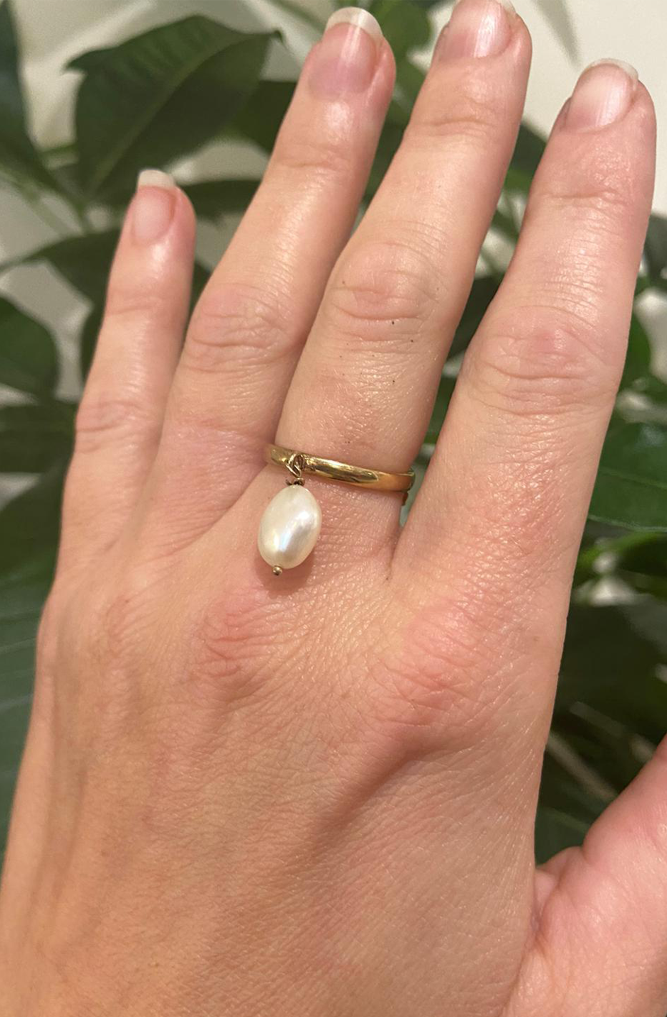 SVP- Rio Stacking Pearl and Gold Ring