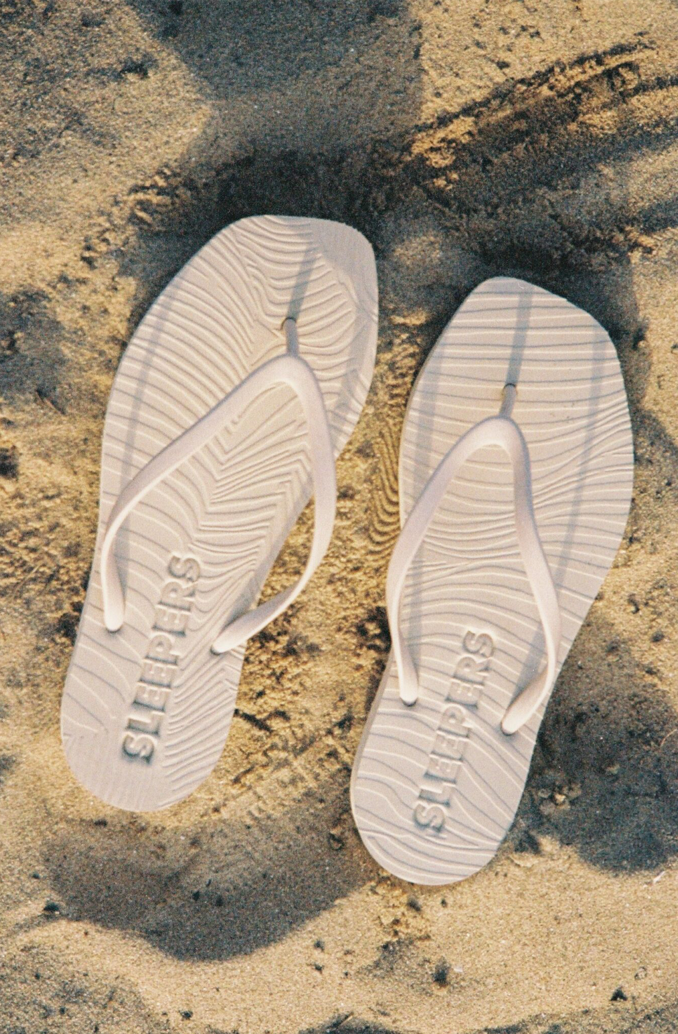 Sleepers - Tapered Beige Flipflops