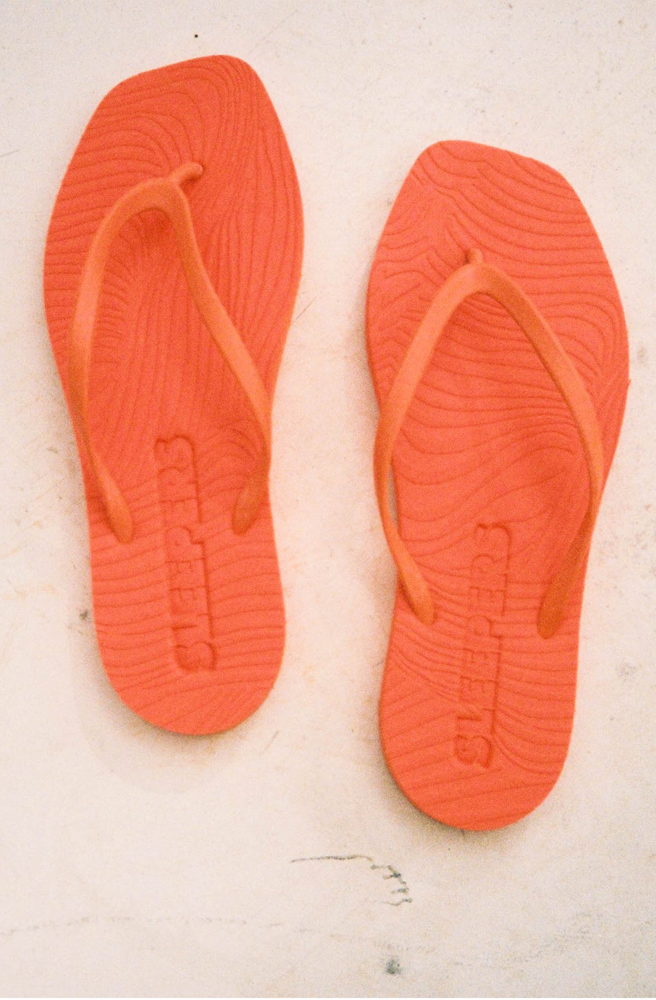 Sleepers - Tapered Orange Flipflops