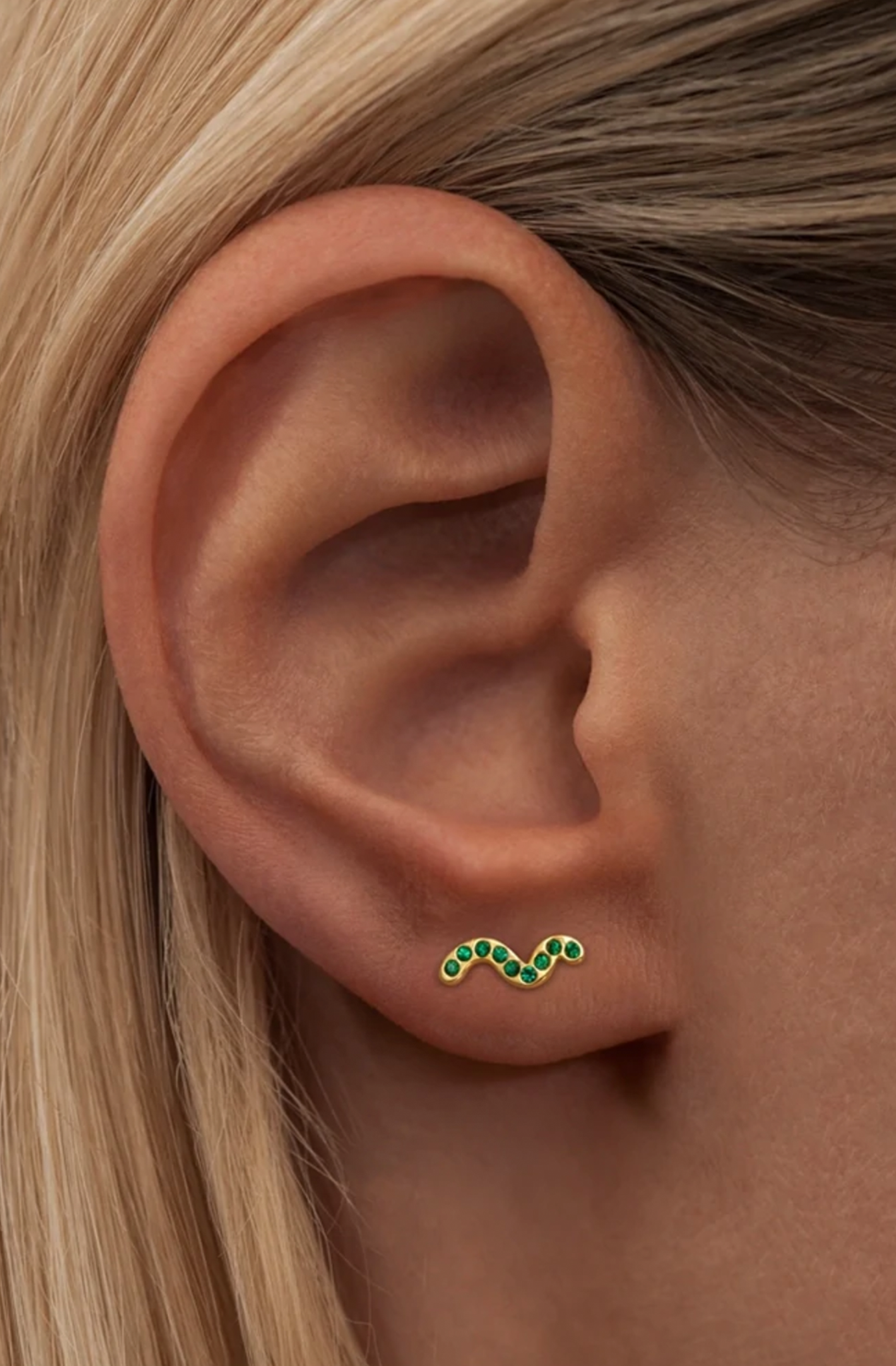 LULU Copenhagen - Snaky Ear Stud - 1pc