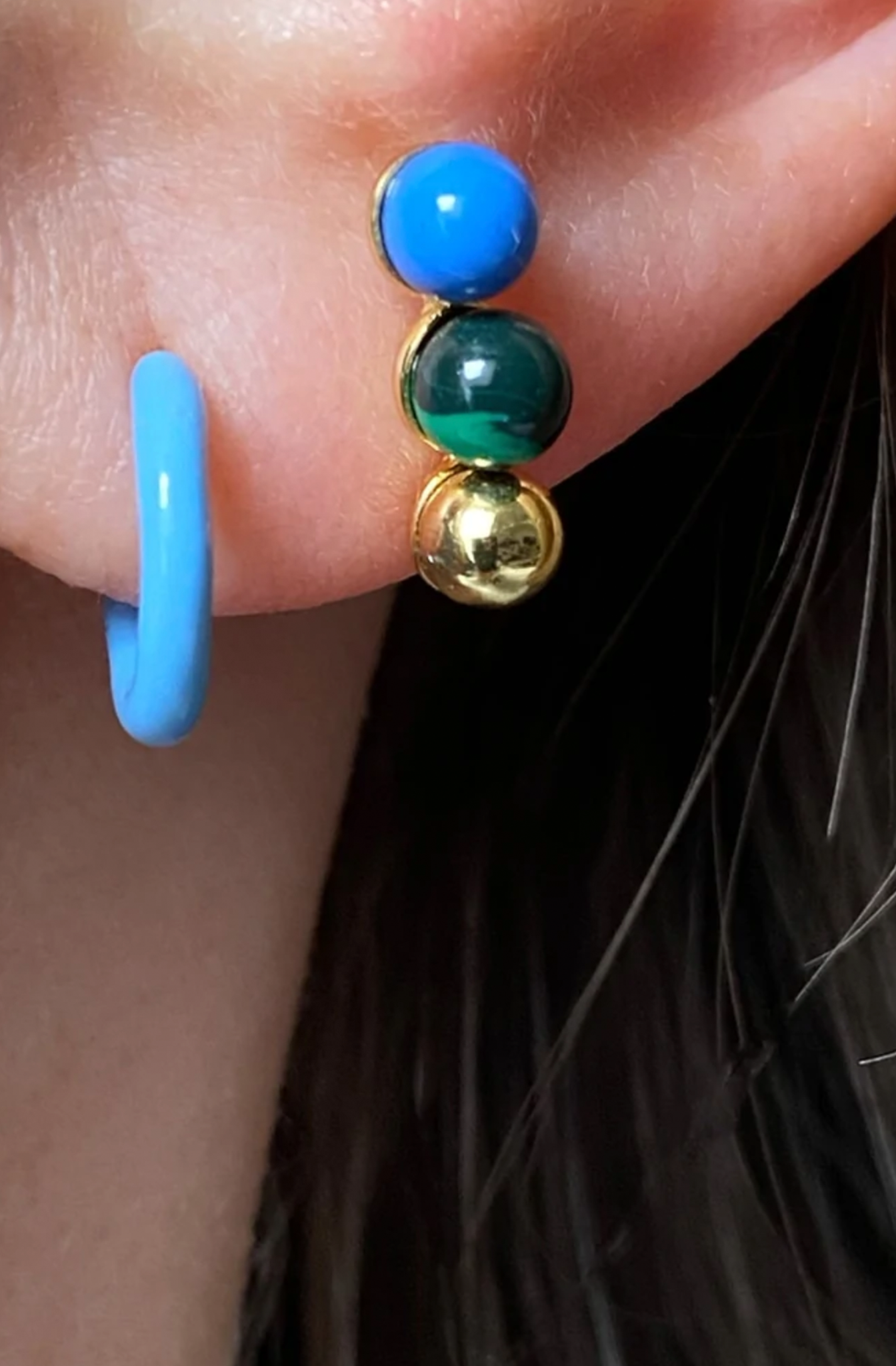 LULU Copenhagen - Triples Ear Stud - 1pc