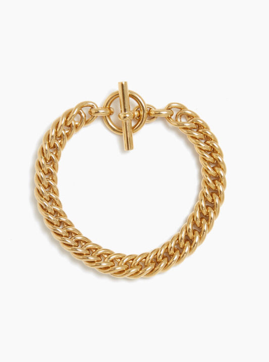 Tilly Sveaas - Small Gold Curb Link Bracelet