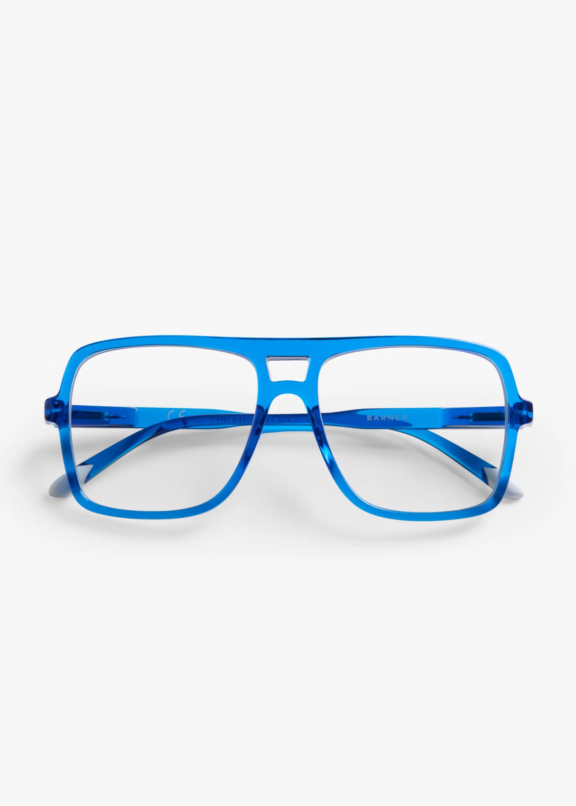 Barner Jake Glossy Blue Light Glasses - Electric Blue