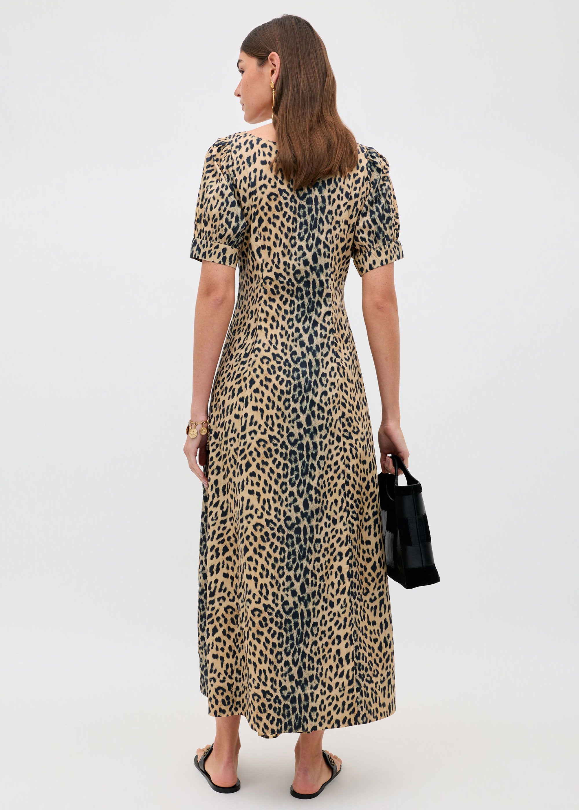 Rixo Kathleen Dress - Nina Leopard Brown