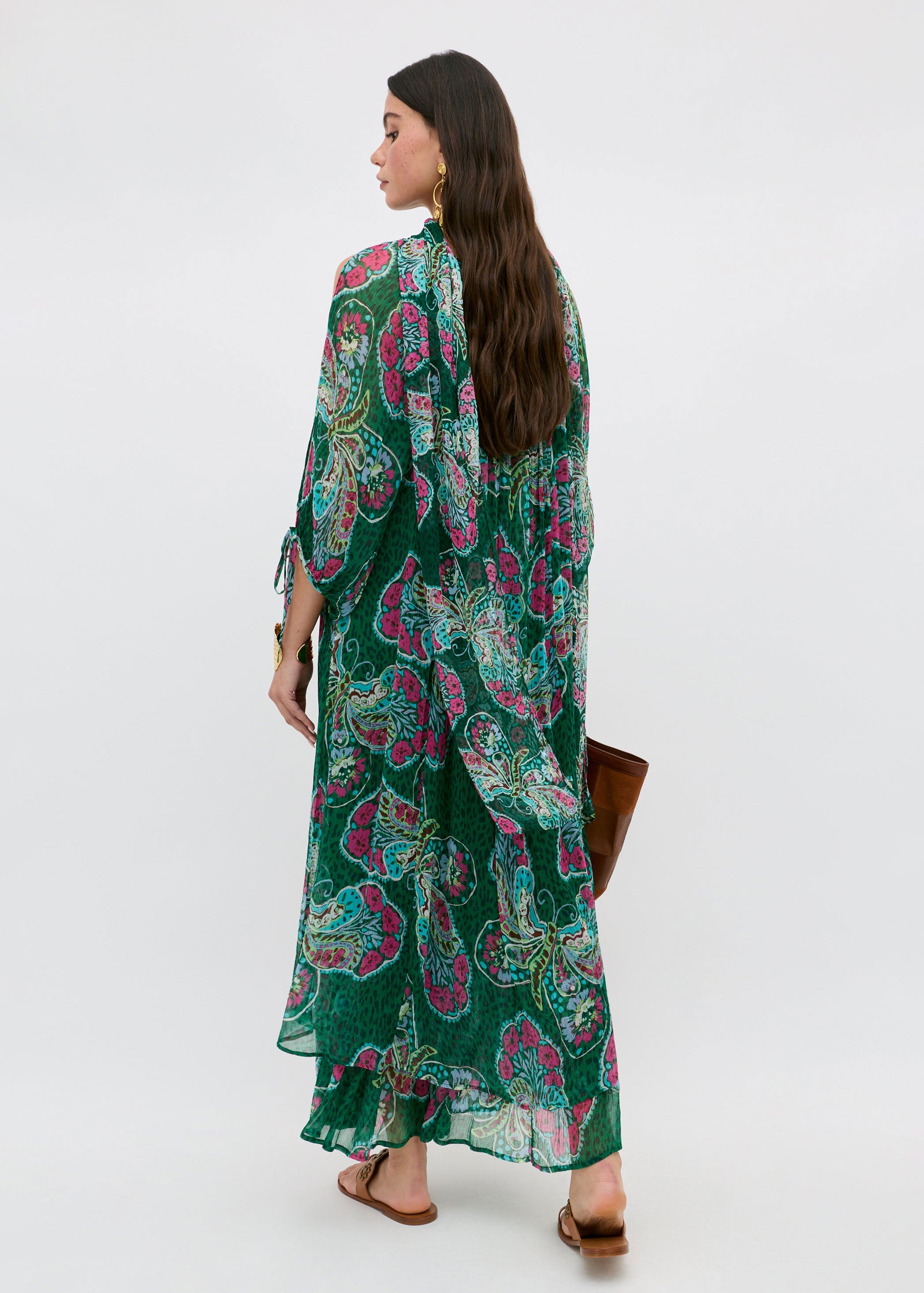 Rixo Hayden Dress - Butterfly Bloom Green