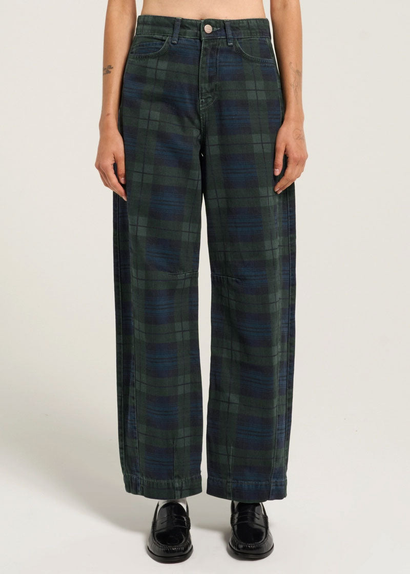 Damson Madder Neve Jeans - Over Dye Check