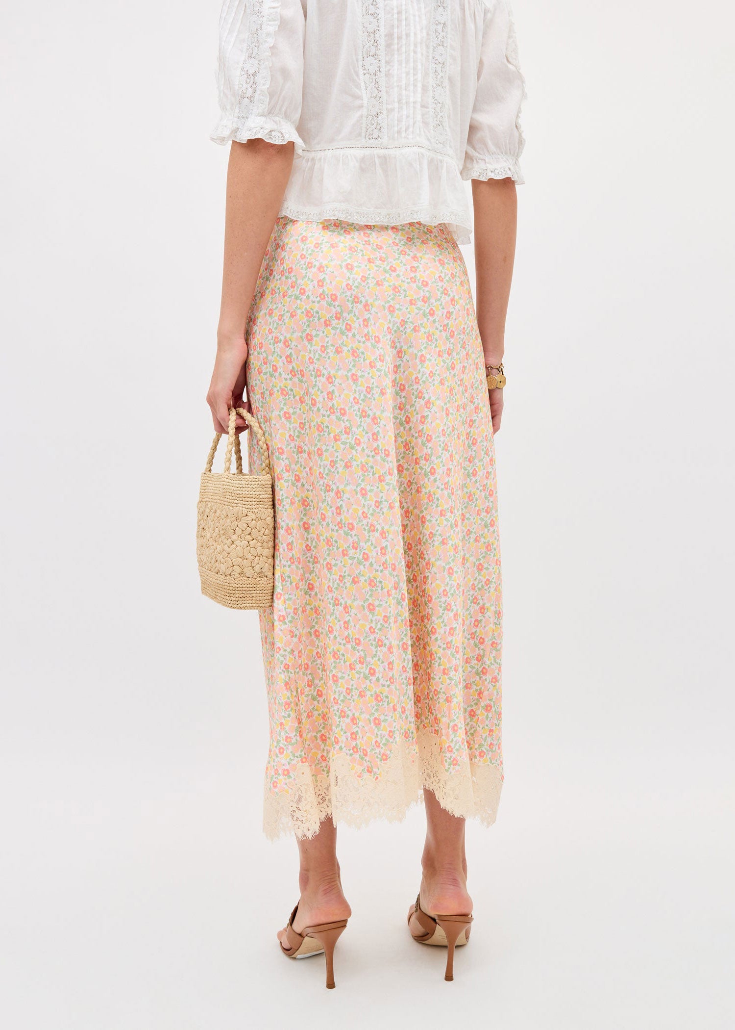 Rixo Matilde Skirt - Katie Floral Cream