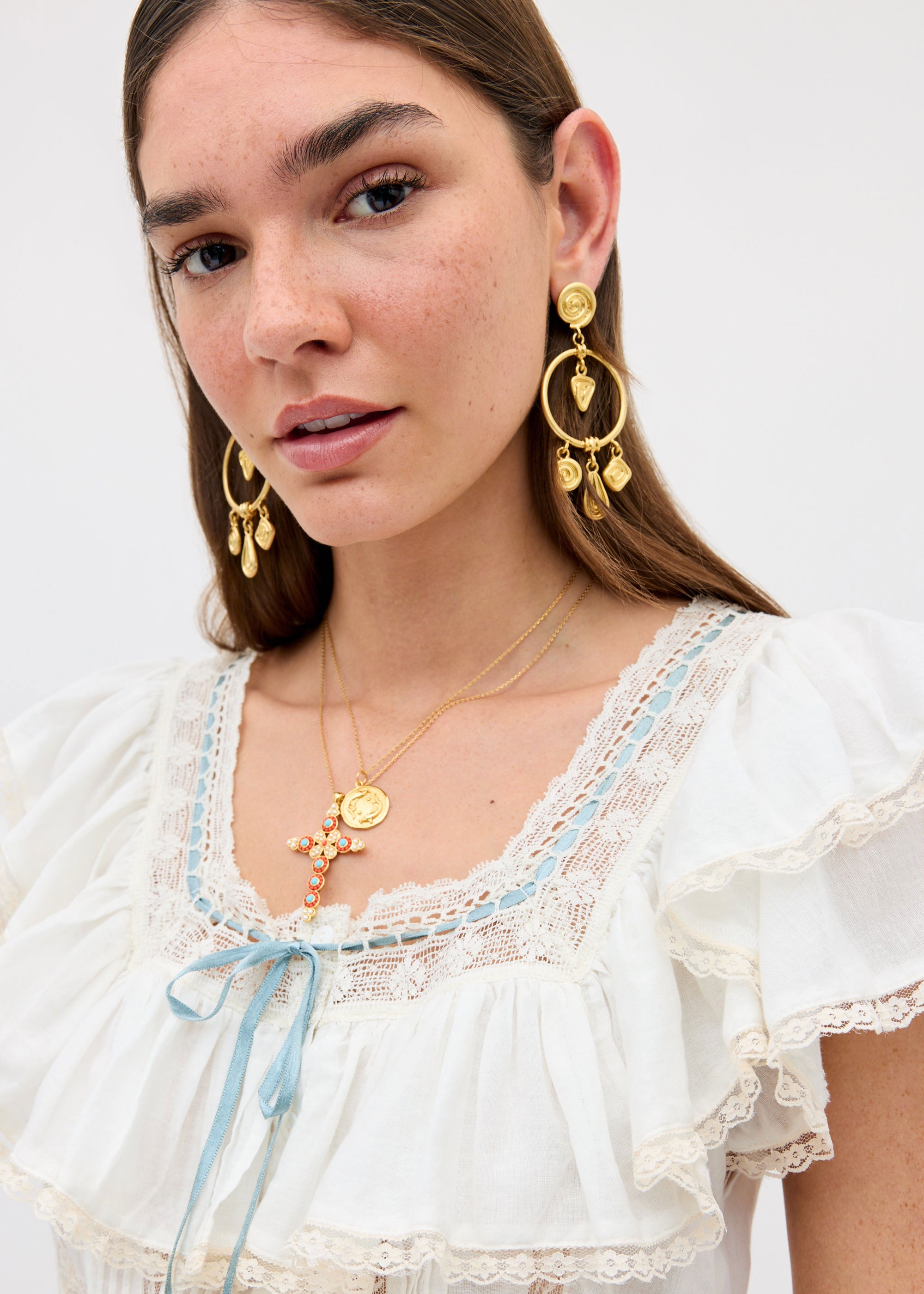 Rixo Thome 18-Karat Gold-Plated Earrings