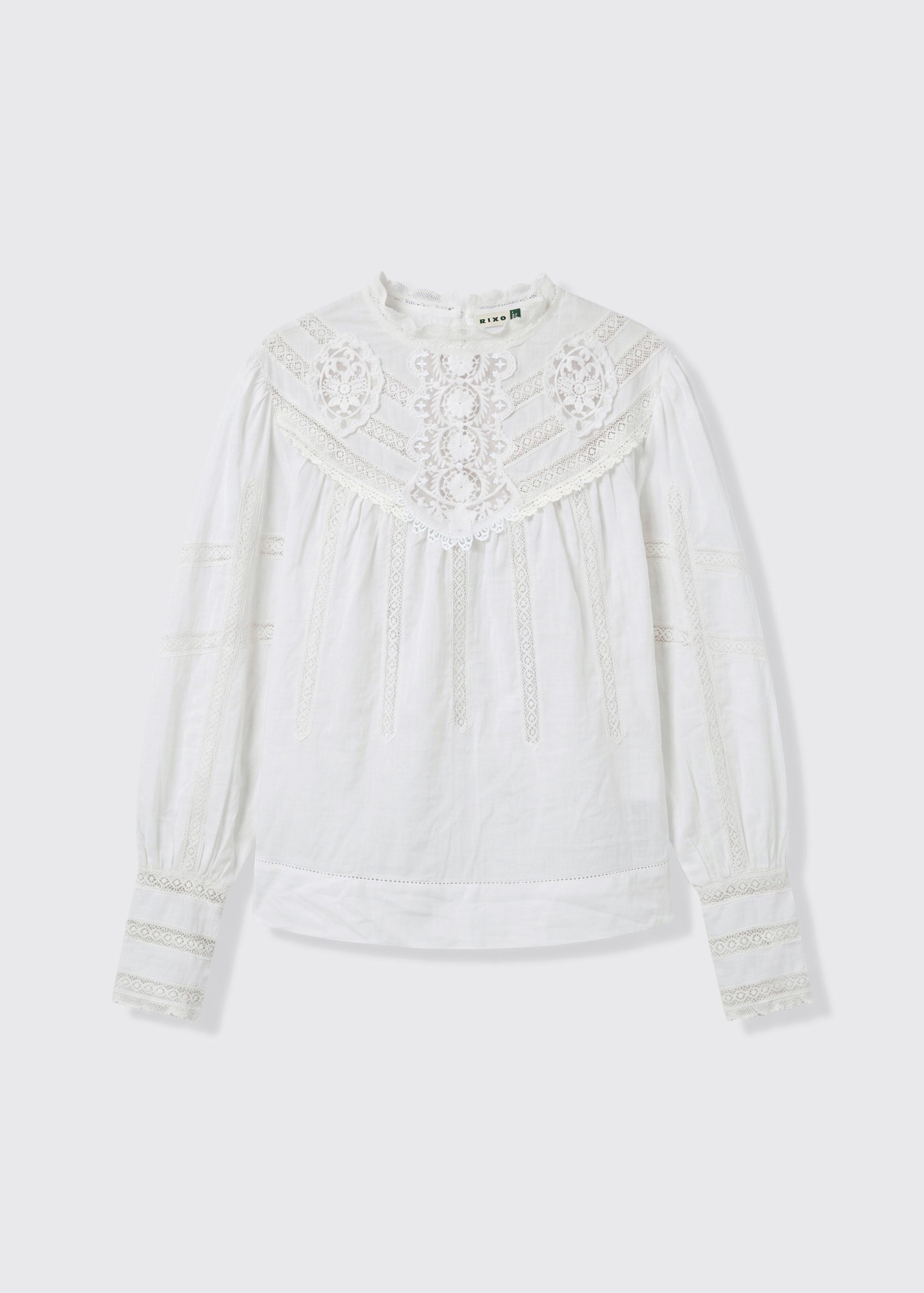 Rixo Tamzin Cotton Top - Cream