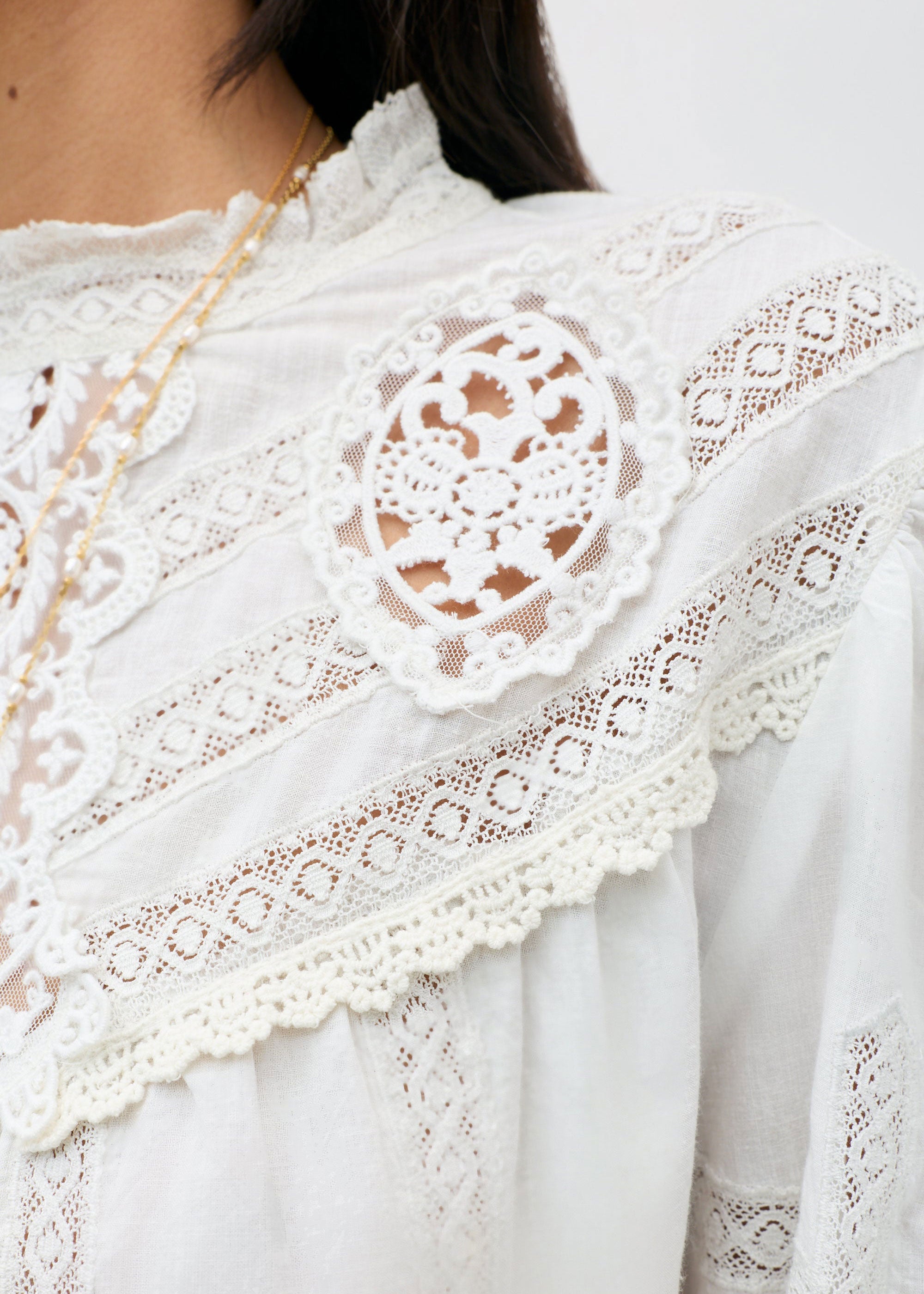 Rixo Tamzin Cotton Top - Cream