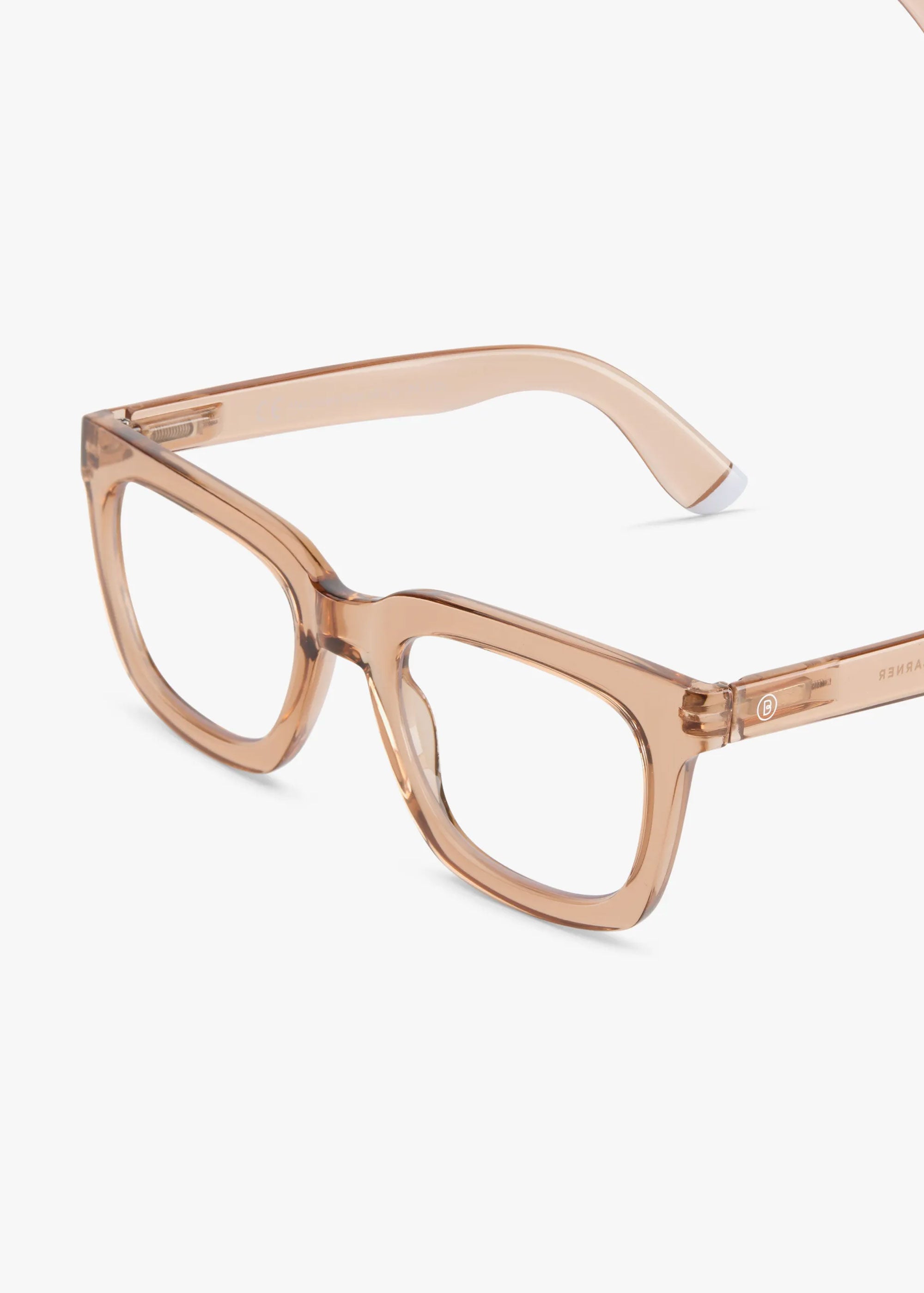 Barner Max Glossy Blue Light Glasses - Rose