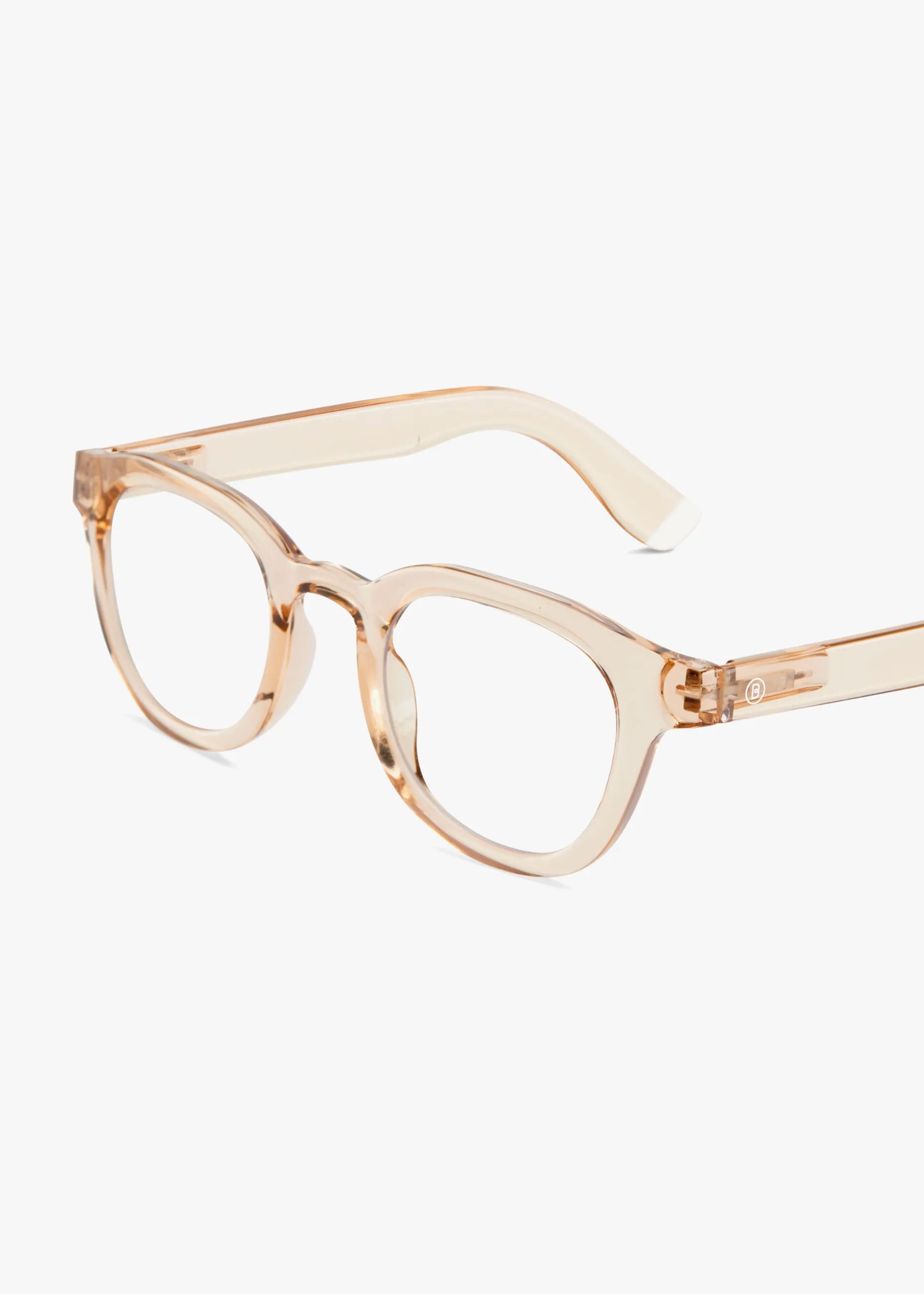 Barner Andy Glossy Blue Light Glasses - Pink Quartz