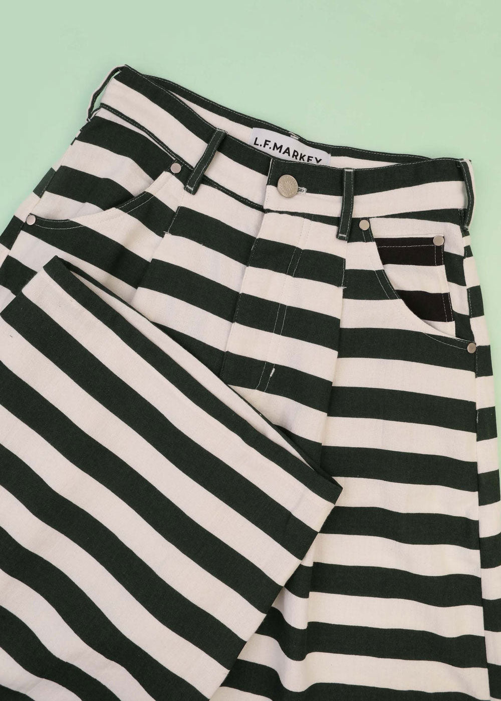 L.F.Markey Mason Trousers - Patchwork Stripe