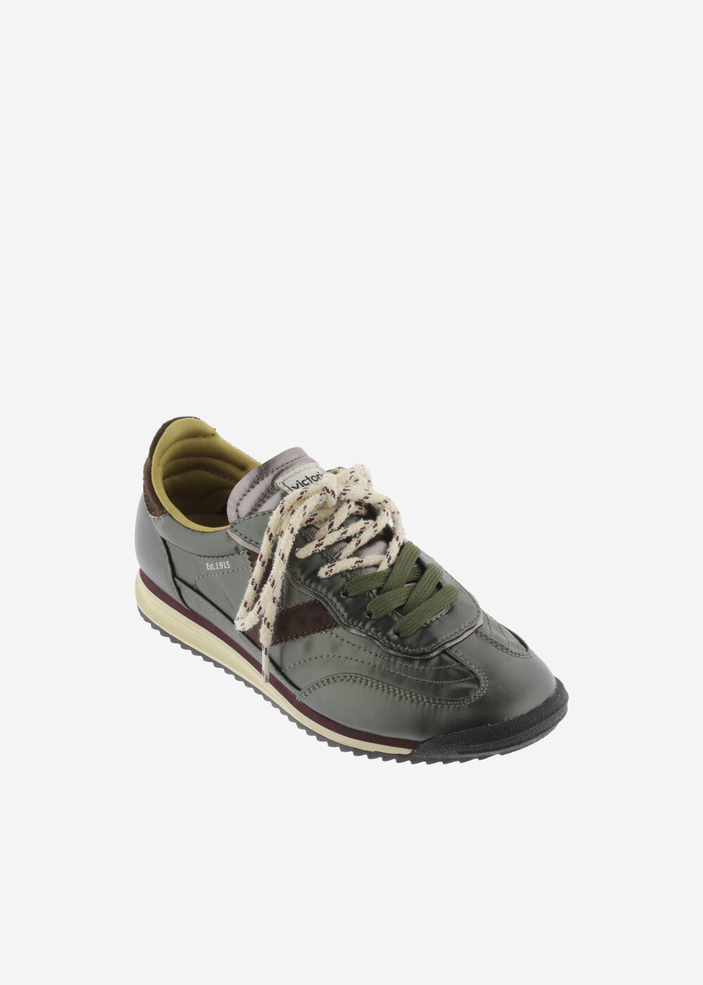 Victoria Saturno Metallic Sneakers - Khaki