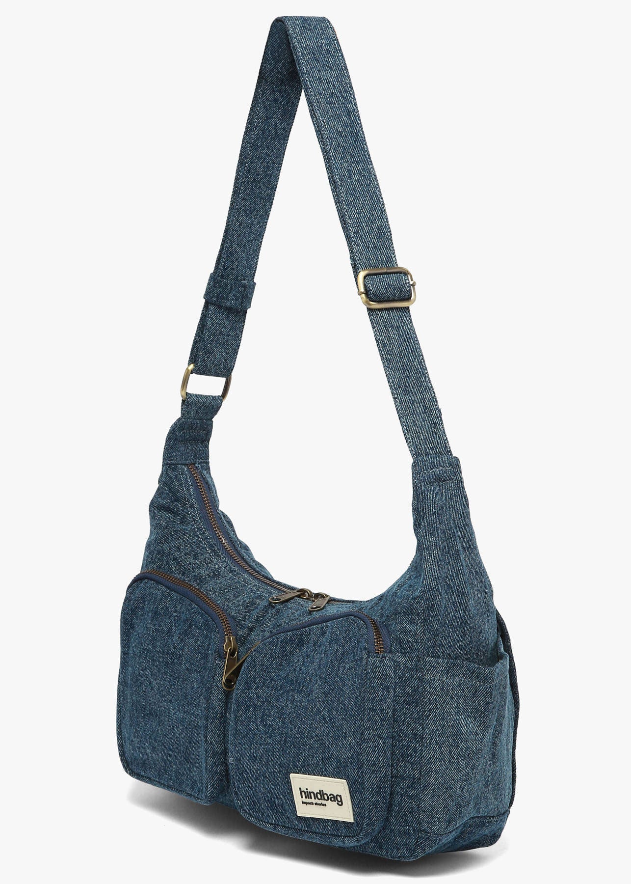 Hindbag Emile Multi Pocket Bag - Dark Blue Denim