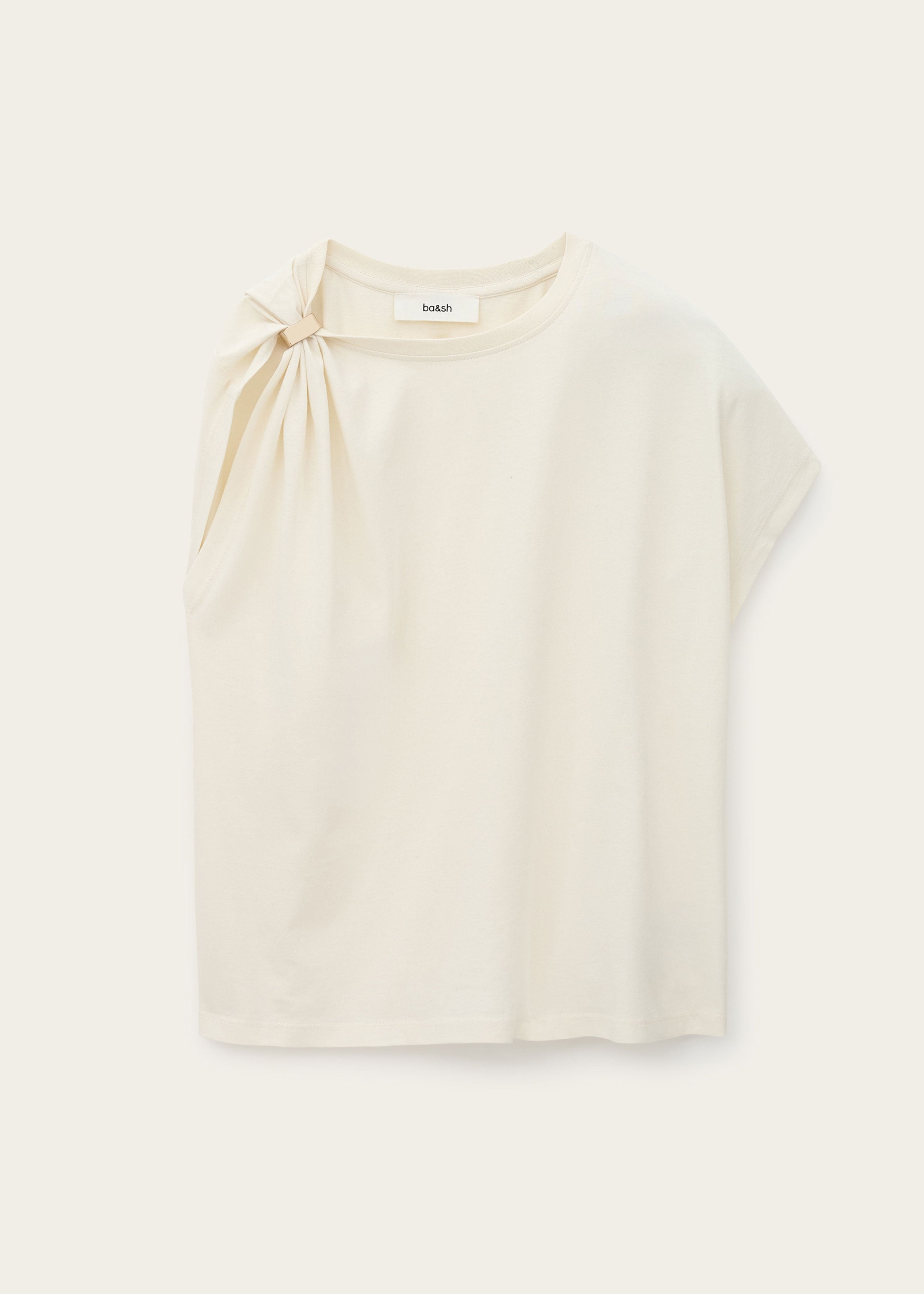 BA&SH Allia Short-Sleeved T-shirt - Ecru