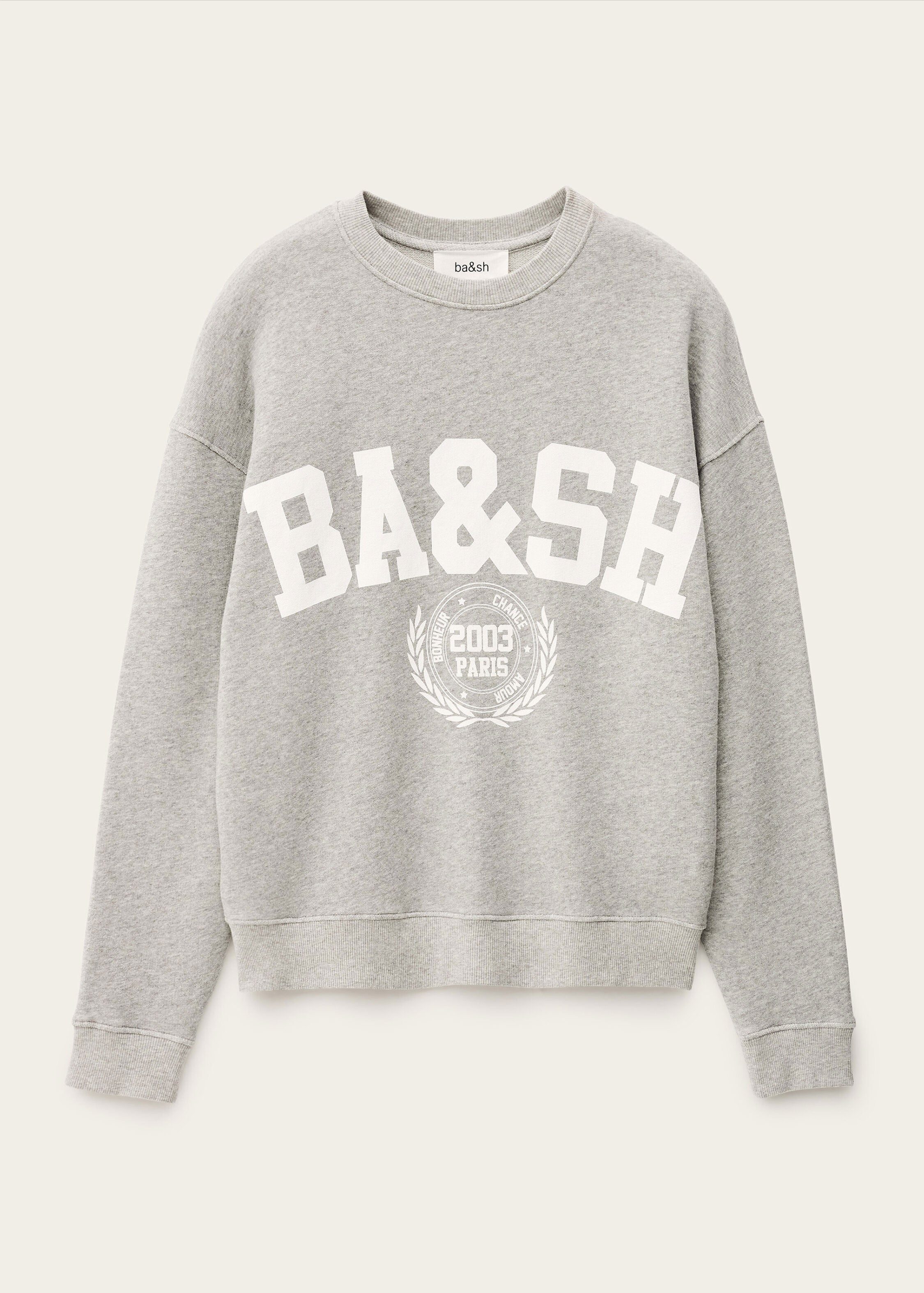 BA&SH Benjamin Two-Tone Sweatshirt - Grey